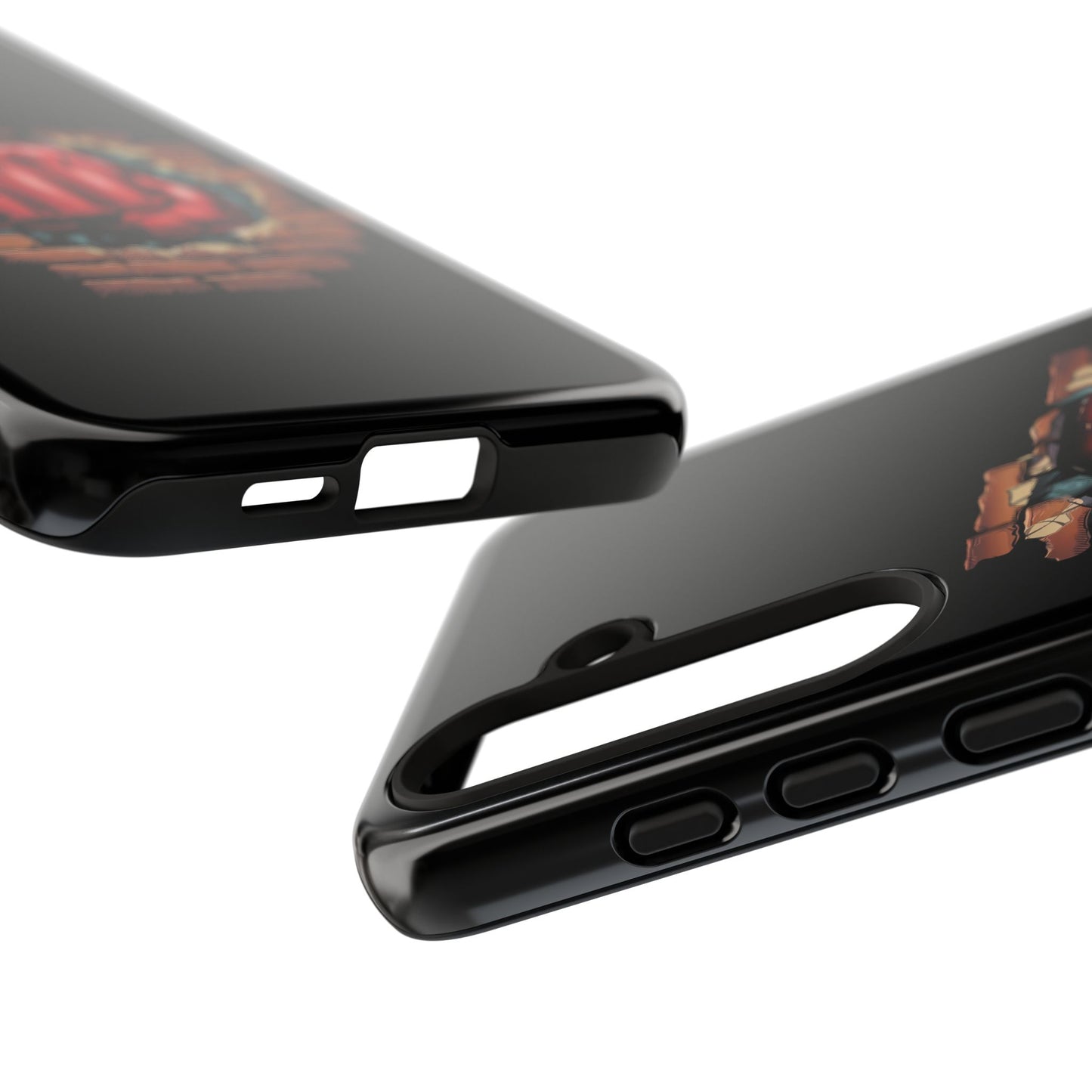 Samsung Galaxy Tough Case - Red Fist Smashing Design