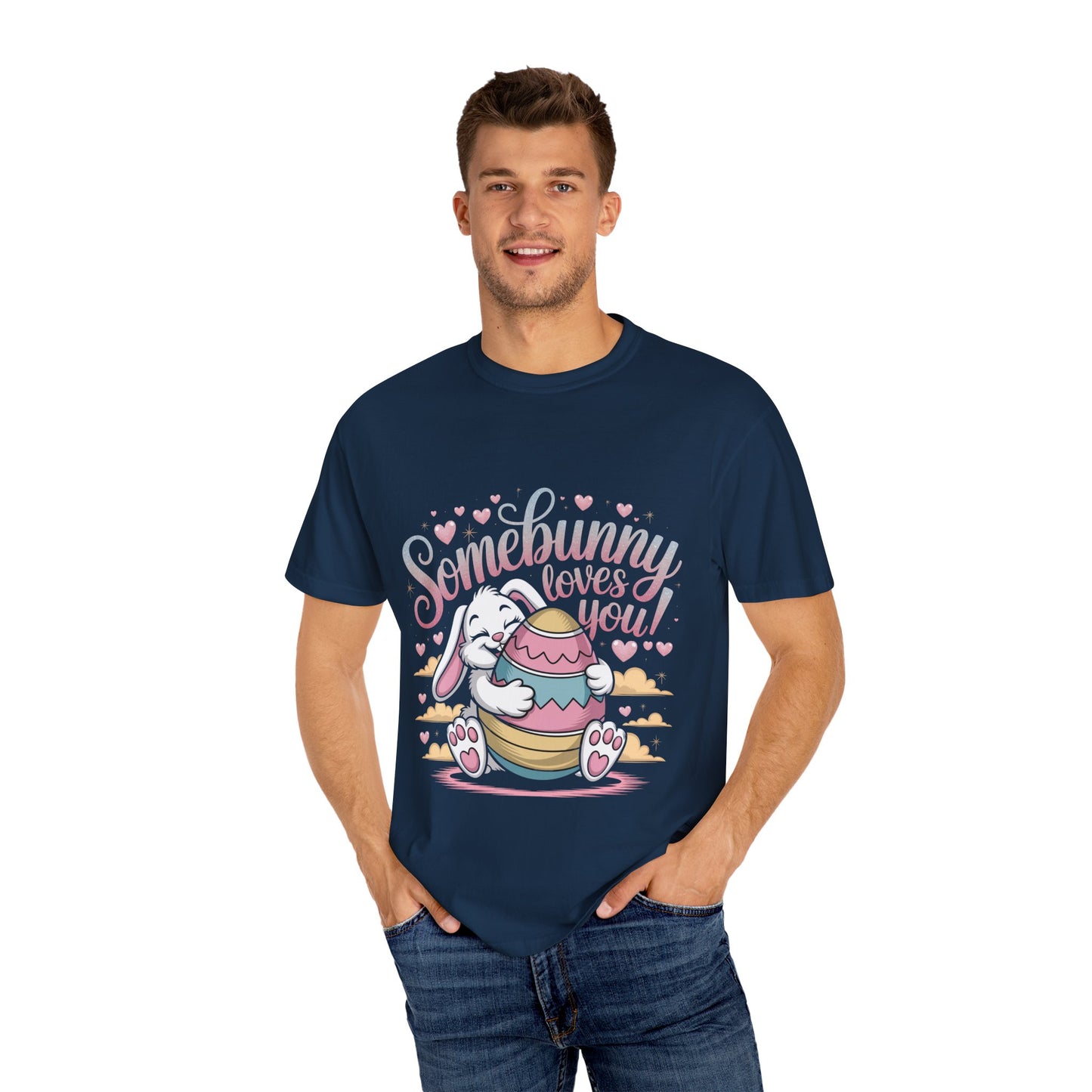 Easter Shirt Somebunny Loves You Unisex T Shirt, Easter Gift, Spring Apparel, Cute Animal Tee, Seasonal Fashion, Bunny Design