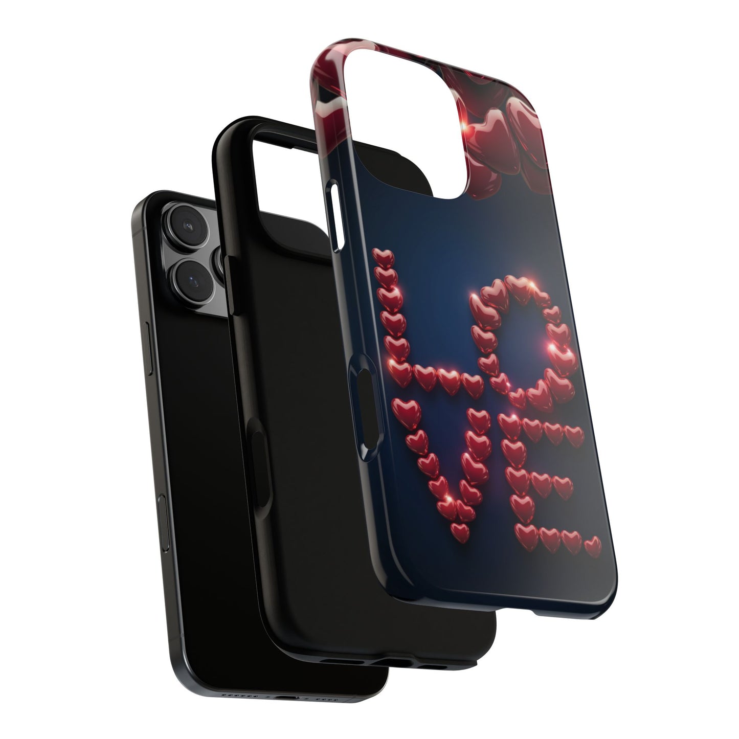 iPhone Case - Love Hearts Design