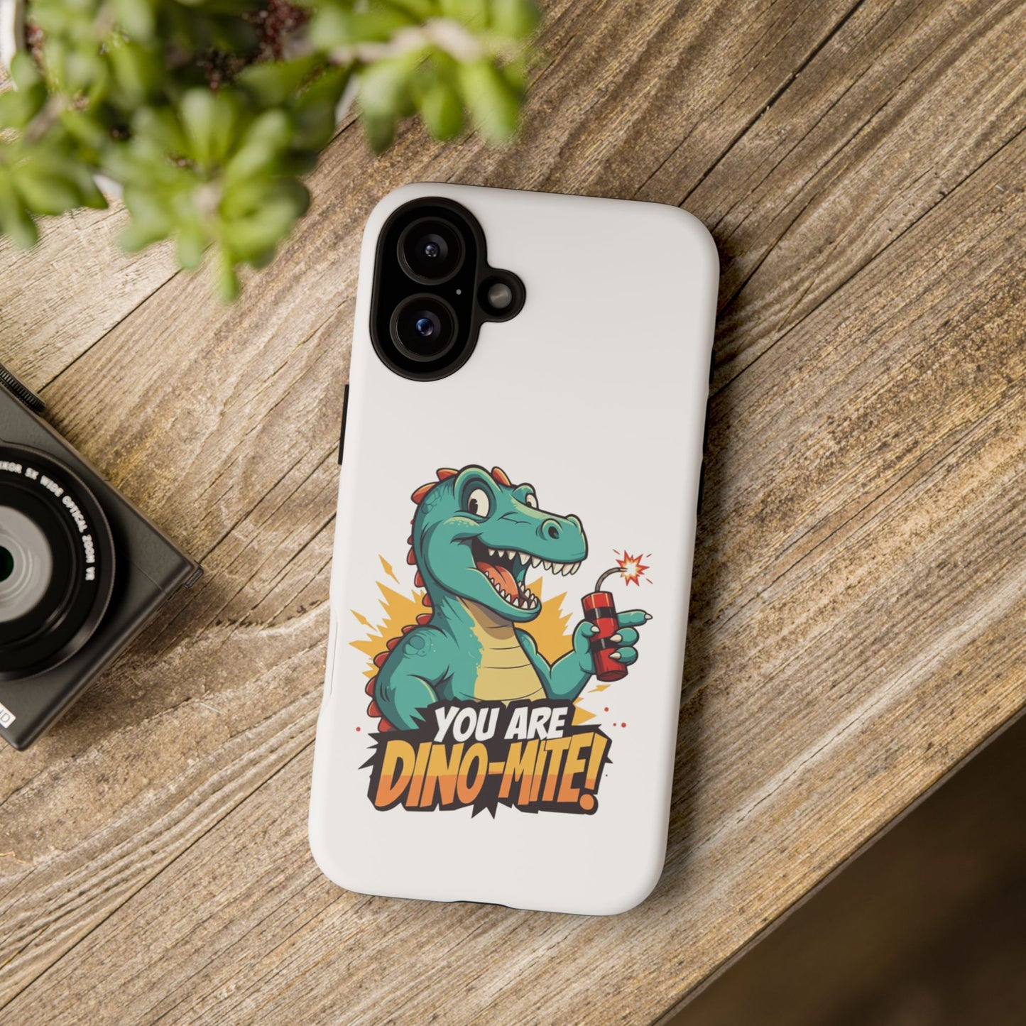 iPhone Case - Dino-Mite Pun Design