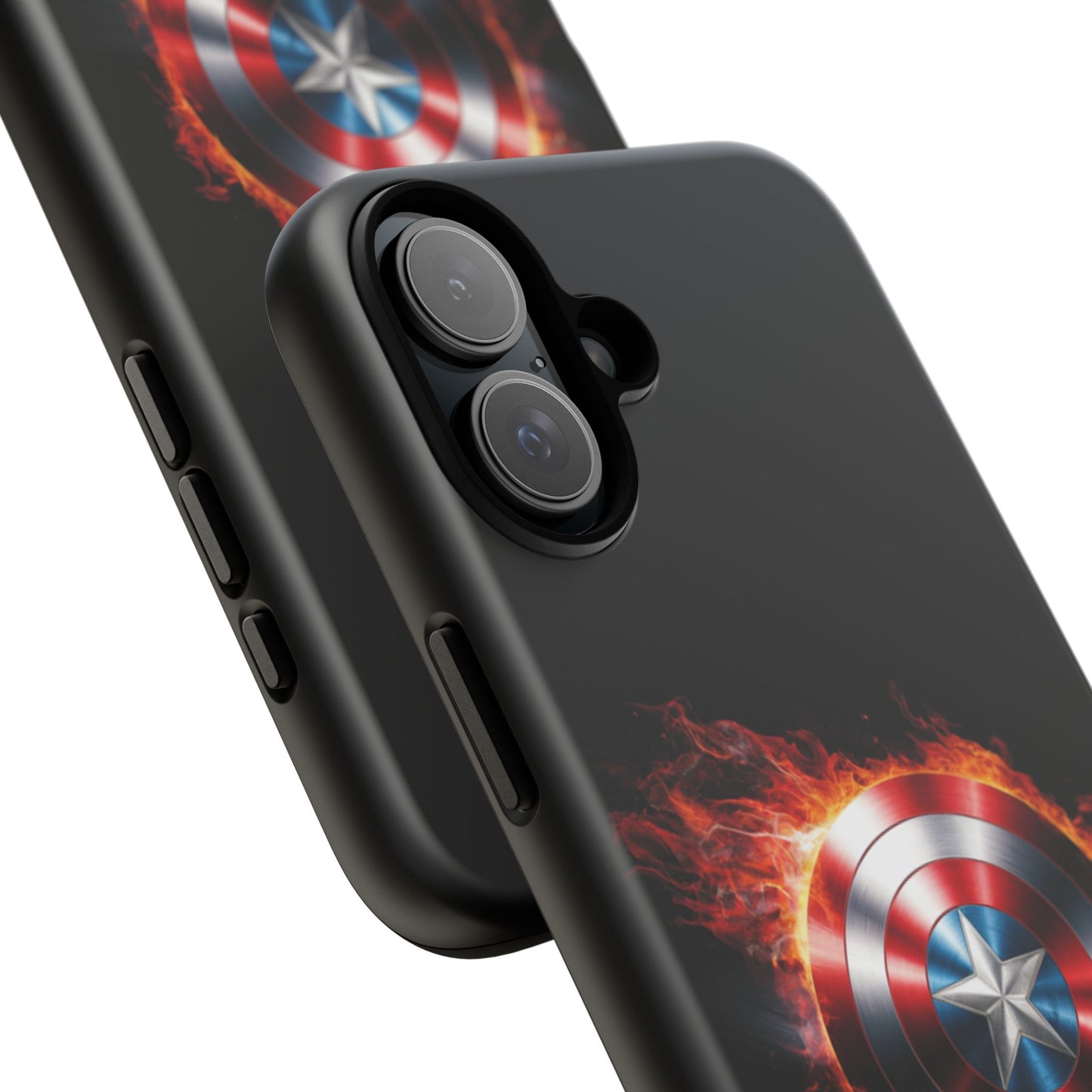 iPhone Case - Captain America Shield in Flames