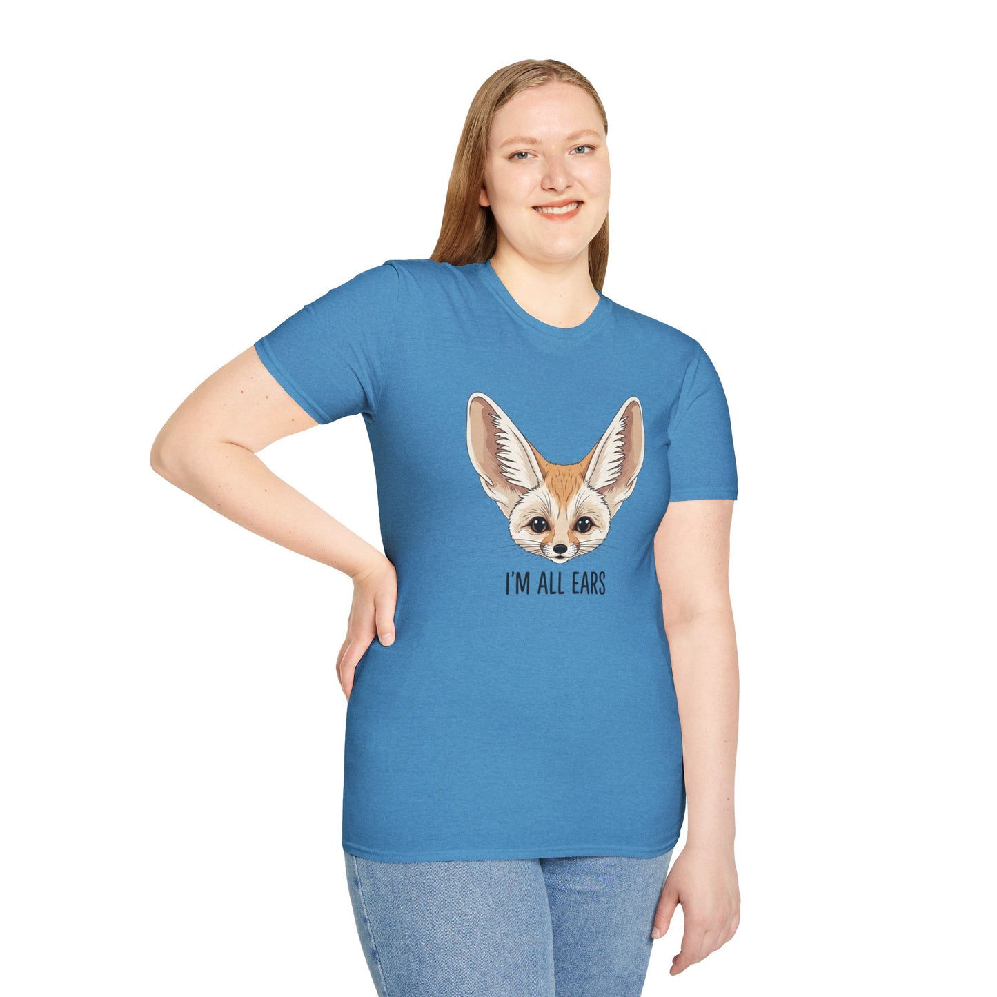Fennec Fox Funny T-Shirt | I’m All Ears Animal Tee | Cute Pet Tee for Women Men | Unique Gift | Trending Animal Motif Shirt