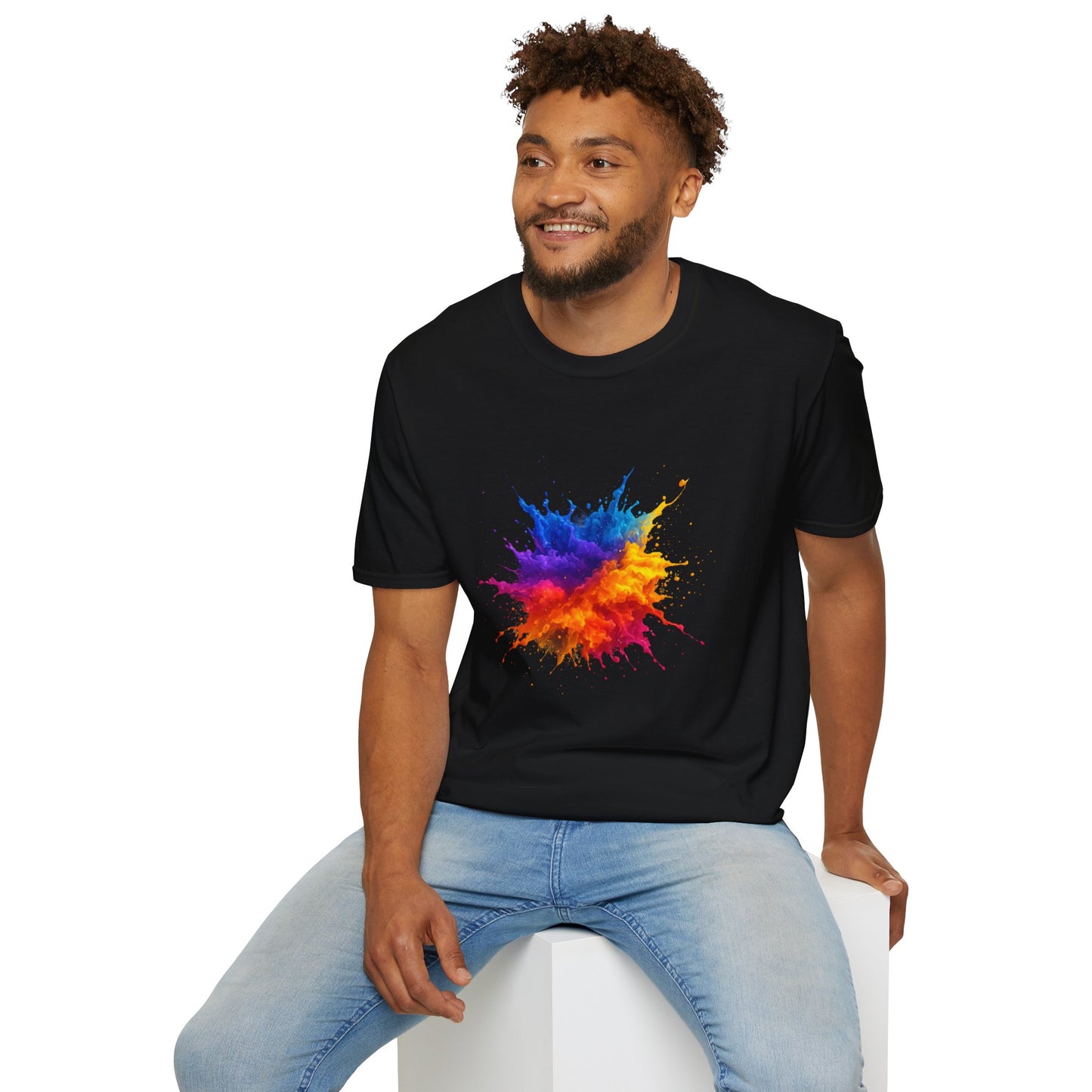 Color Burst Paint Splash Shirt – Vibrant Abstract Art Tee for Creatives & Color Lovers Colorful Apparel