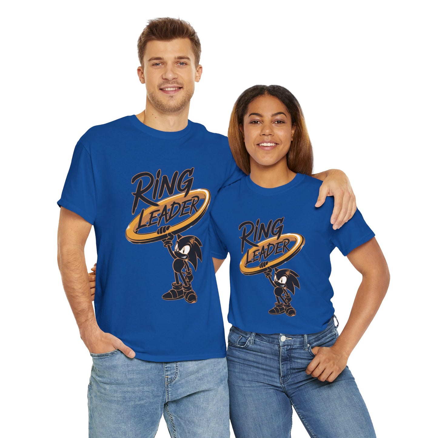 Ring Leader Video Game Shirt – Fast Speed Hero Holding Gold Ring – Retro Gamer Graphic Tee for Arcade, Anime, and Gaming Fans