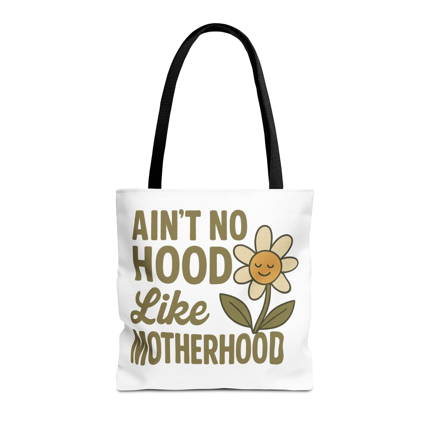 Motherhood Tote Bag with Flower Design Mother's Day Bag Tote for Mom Reusable Shopping Bag