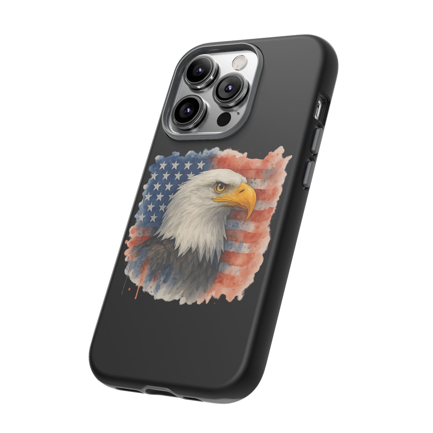 Patriotic Eagle Phone Case for iPhone - Tough Cases with American Flag Design 4th of July Case Memorial Day Veteran's Day