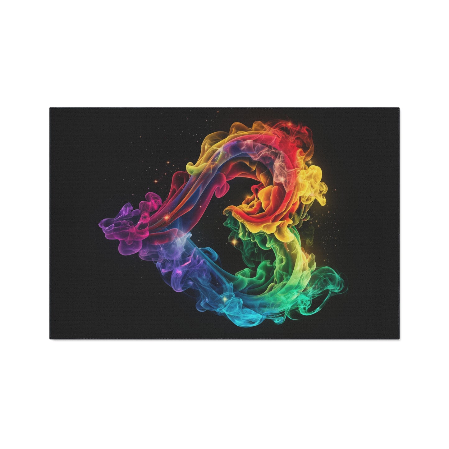 Floor Mat - Colorful Heart Shaped Smoke Design