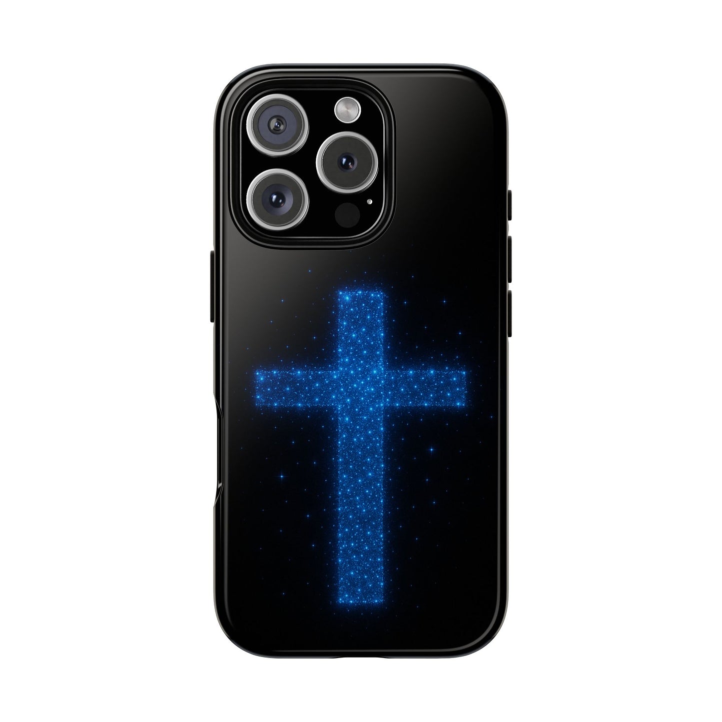 iPhone Case - Bioluminescent Cross Design Christian Phone Case Spiritual iPhone Case Gift for Believers