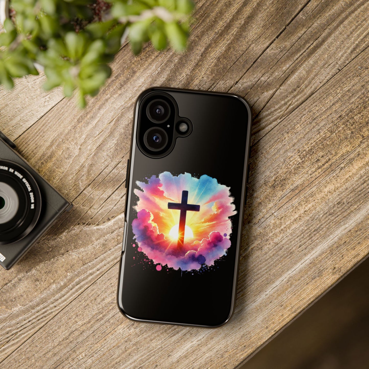 Inspirational Cross iPhone Case Christian Phone Case Easter iPhone Case Faith Based Case Easter iPhone Case
