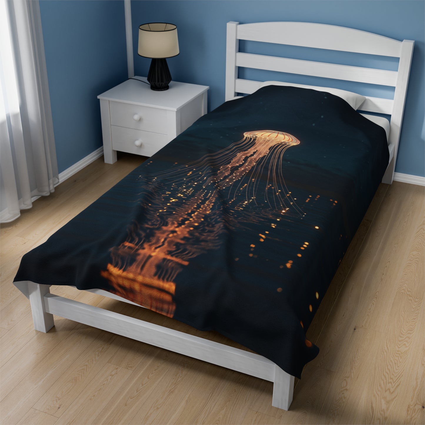 Plush Blanket - Jellyfish Lake Design