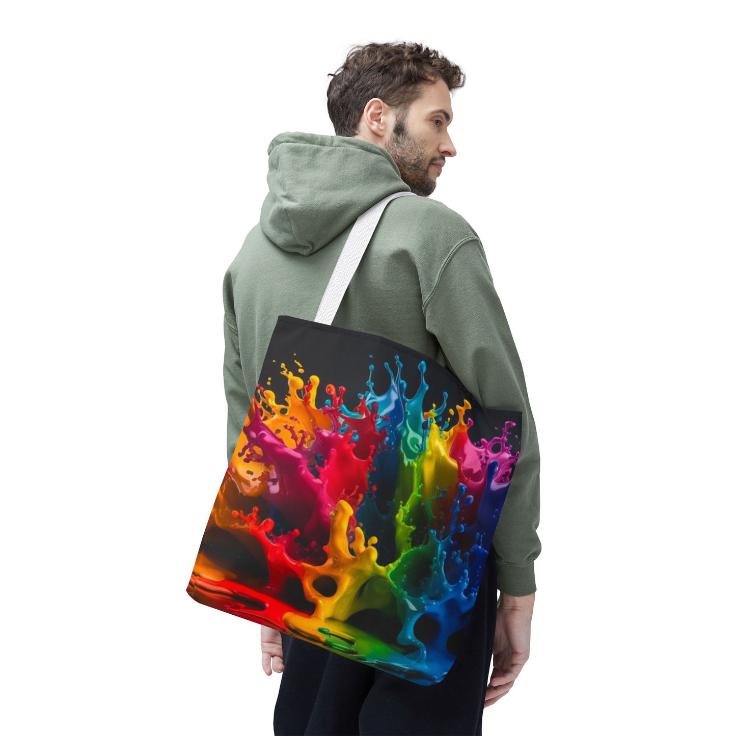 Colorful Splash Tote Bag - Vibrant Art for Every Occasion