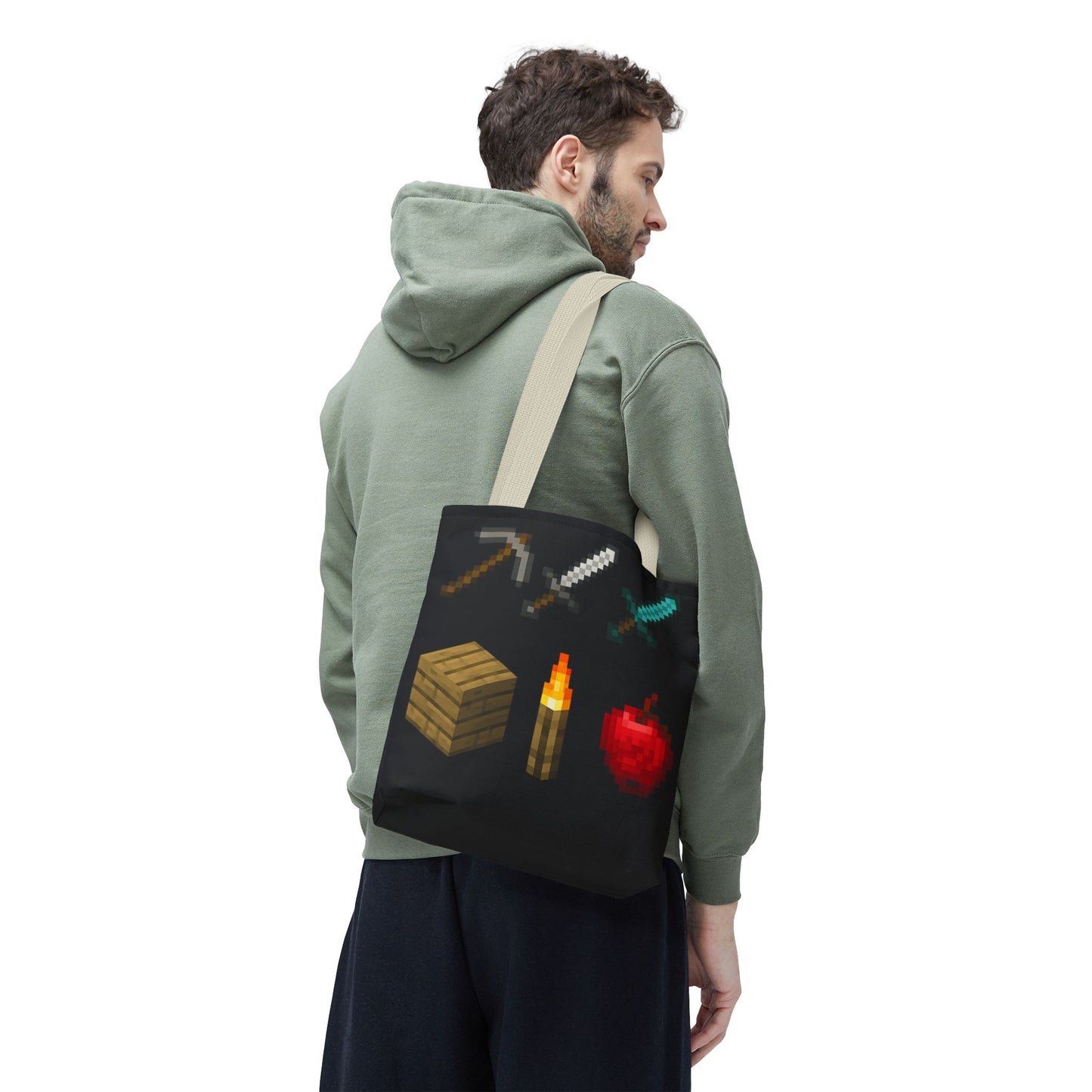 Minecraft Inspired Tote Bag Adventure Awaits Shopping Bag Reusable Tote Summer Bag