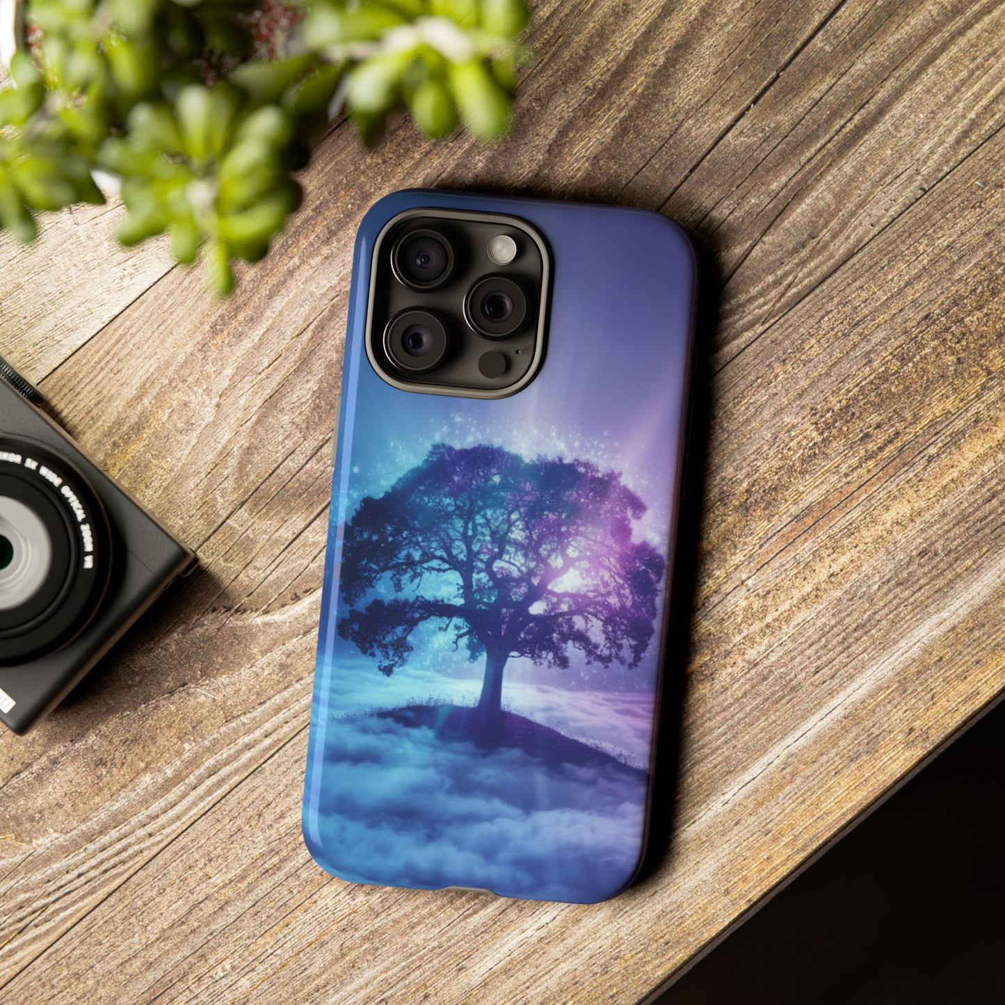 iPhone Case with Dreamy Tree Design