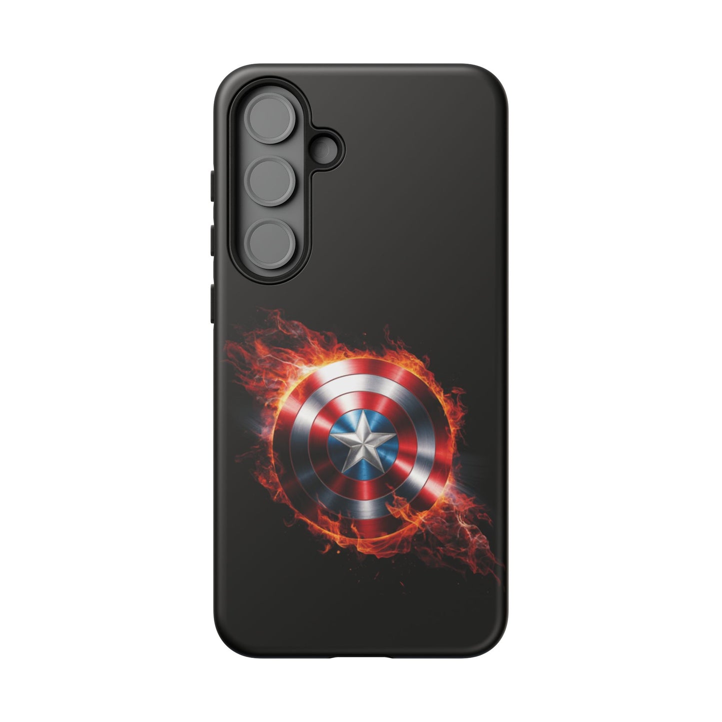 Captain America Shield in Flames Samsung Galaxy Tough Case
