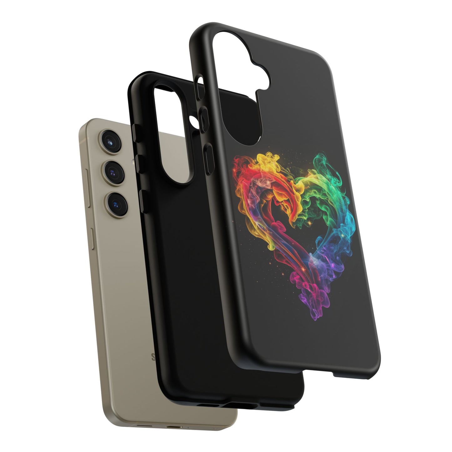 Samsung Galaxy Case - Colorful Heart Design