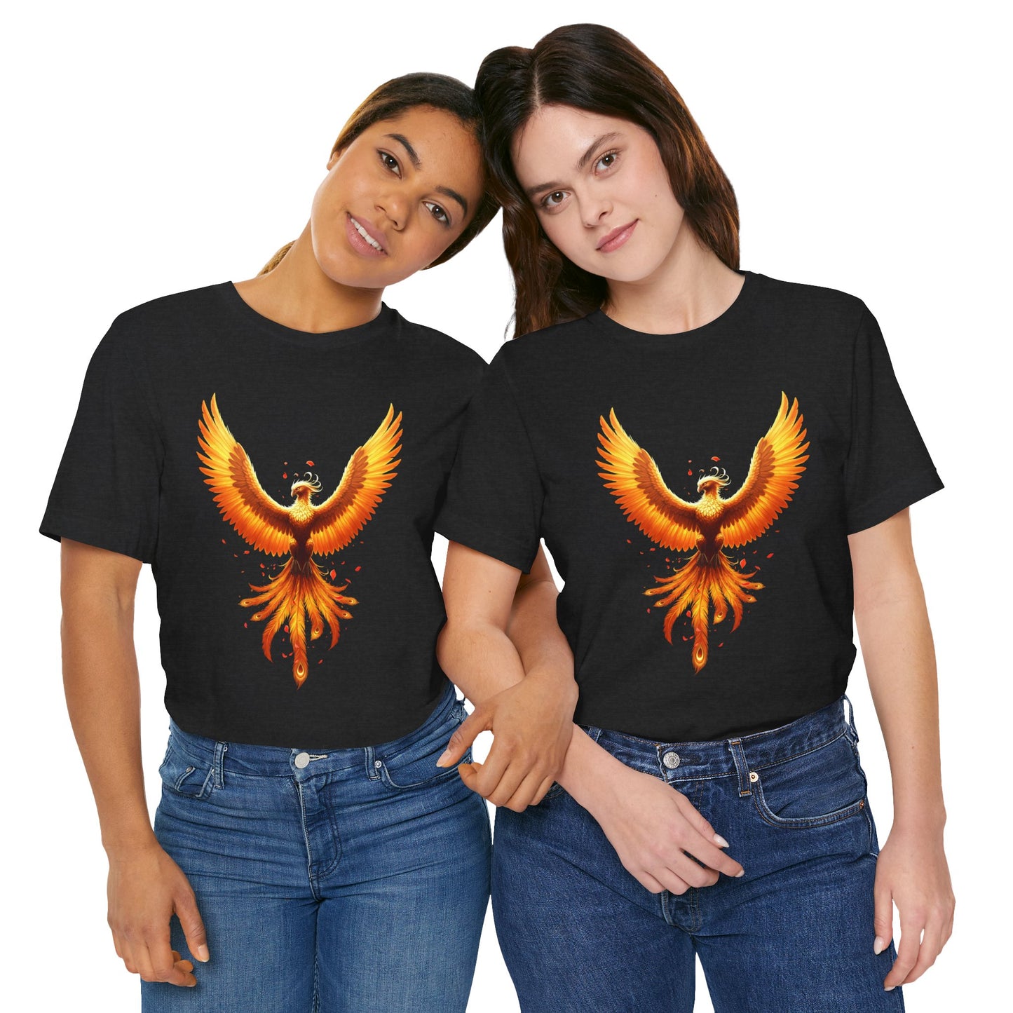 Phoenix Rising Shirt • Fiery Phoenix Graphic Tee • Rebirth Transformation Myth Shirt • Firebird Art Tee • Unisex Gift Tee XS‑5XL