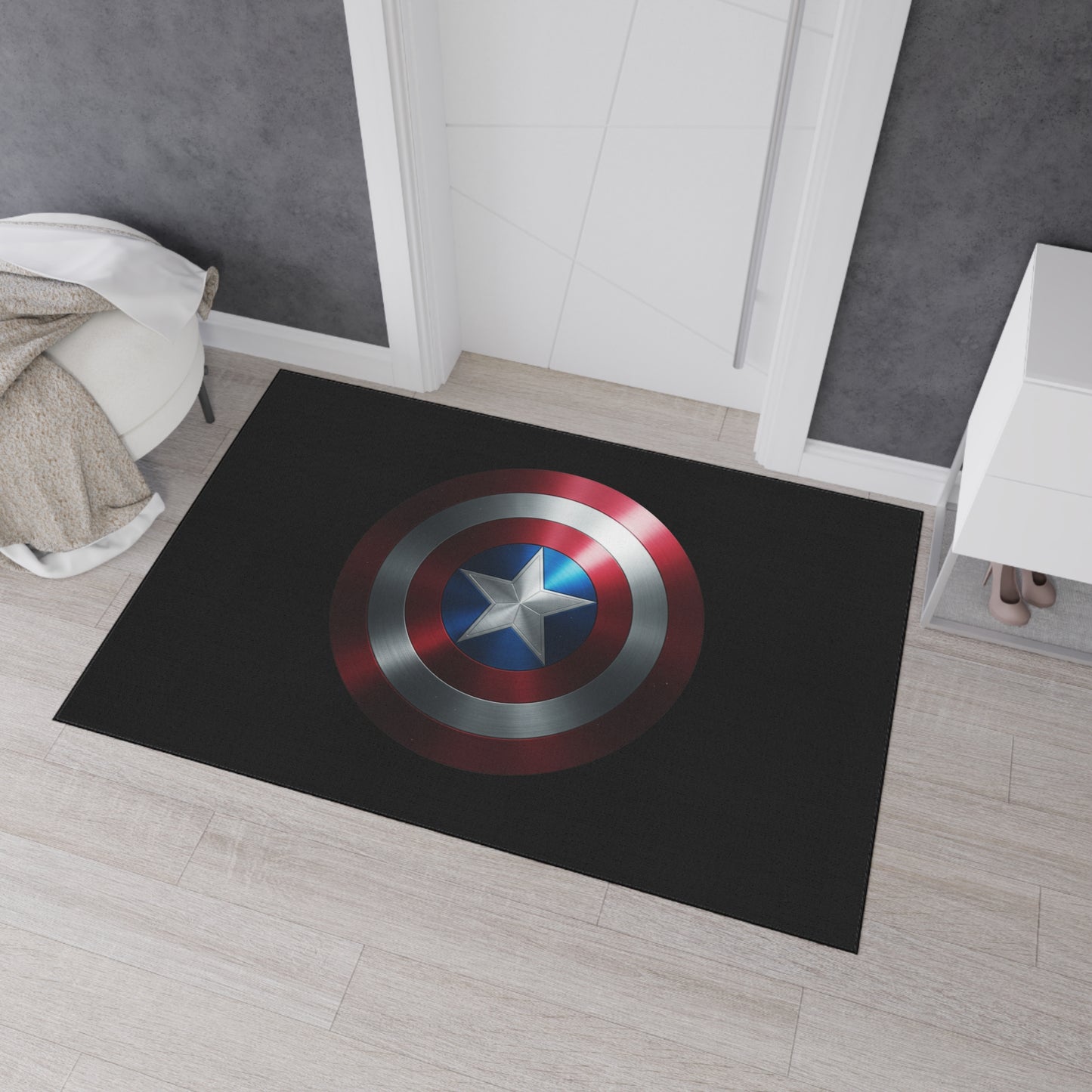 Floor Mat - Captain America Shield Design