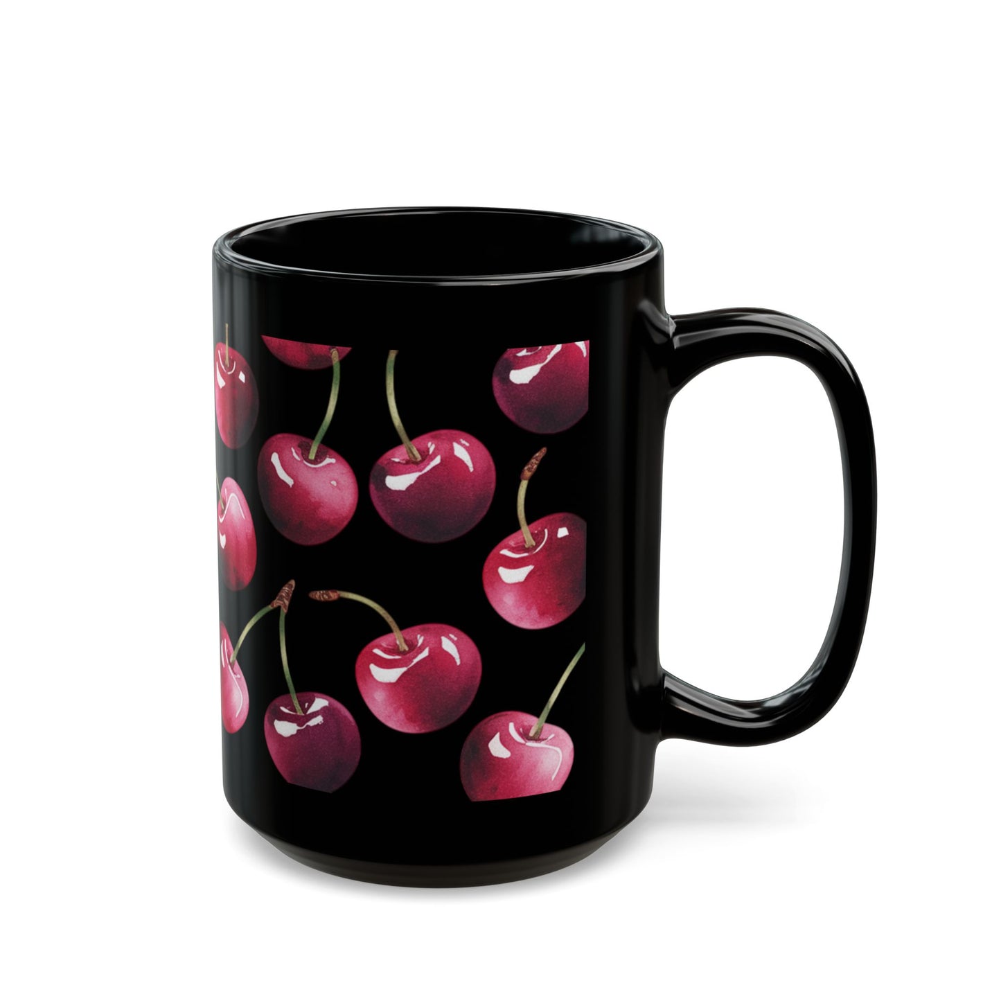 Mug - Watercolor Cherries Watercolor Cup Cherries Mug Cherry Kitchen Mug