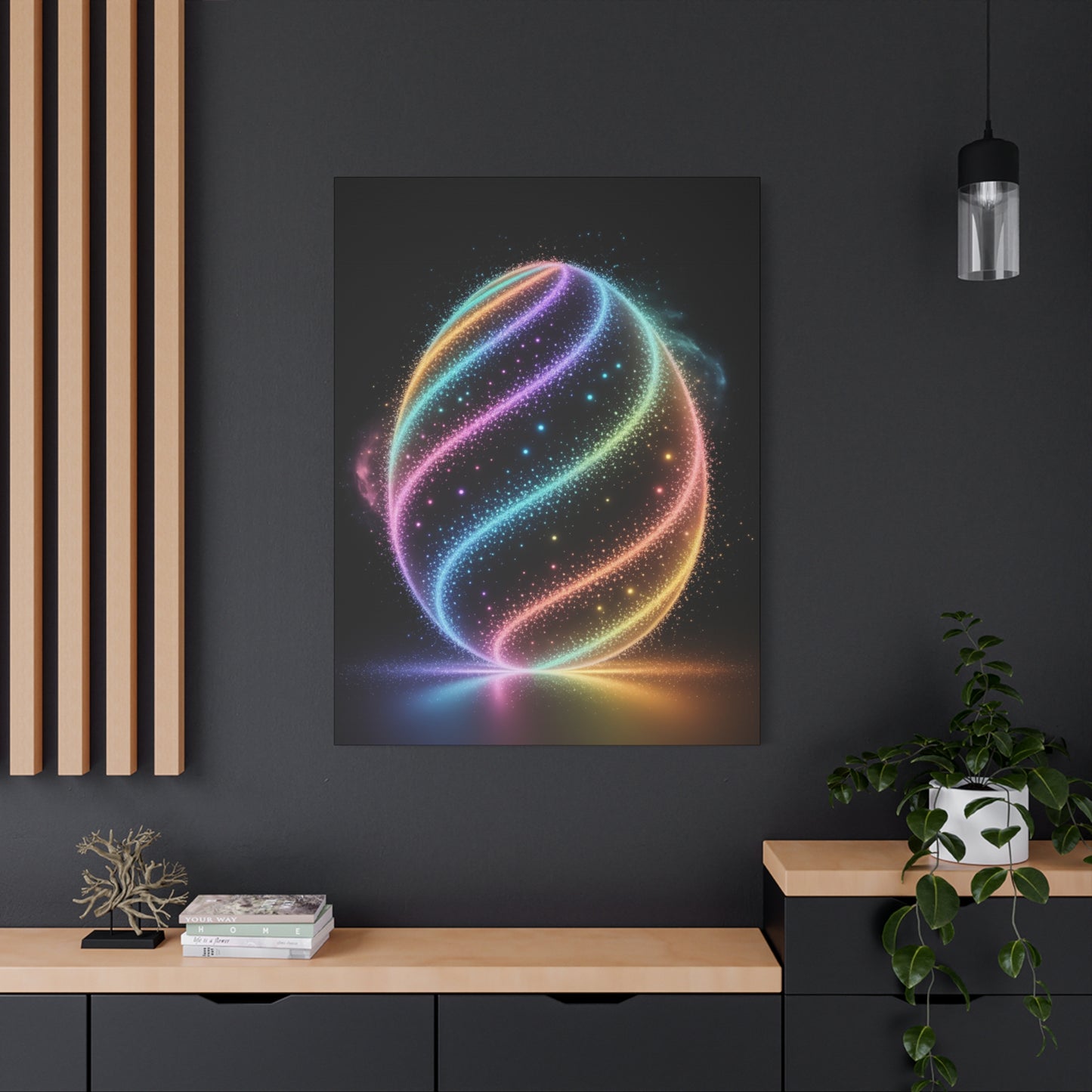 Colorful Swirl Canvas Art Easter Egg Art Easter Canvas Easter Decor