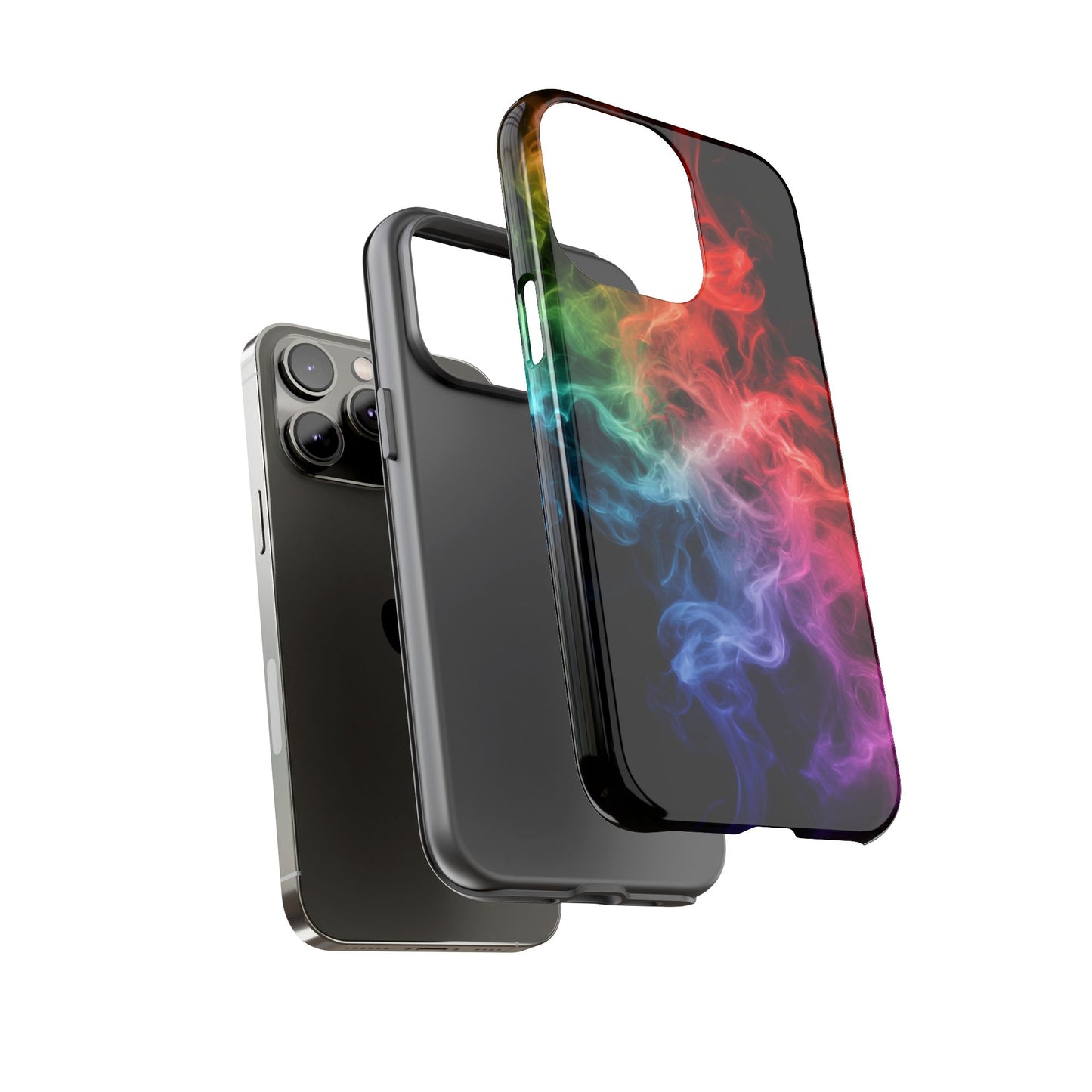 iPhone Case - Colorful Smoke Design