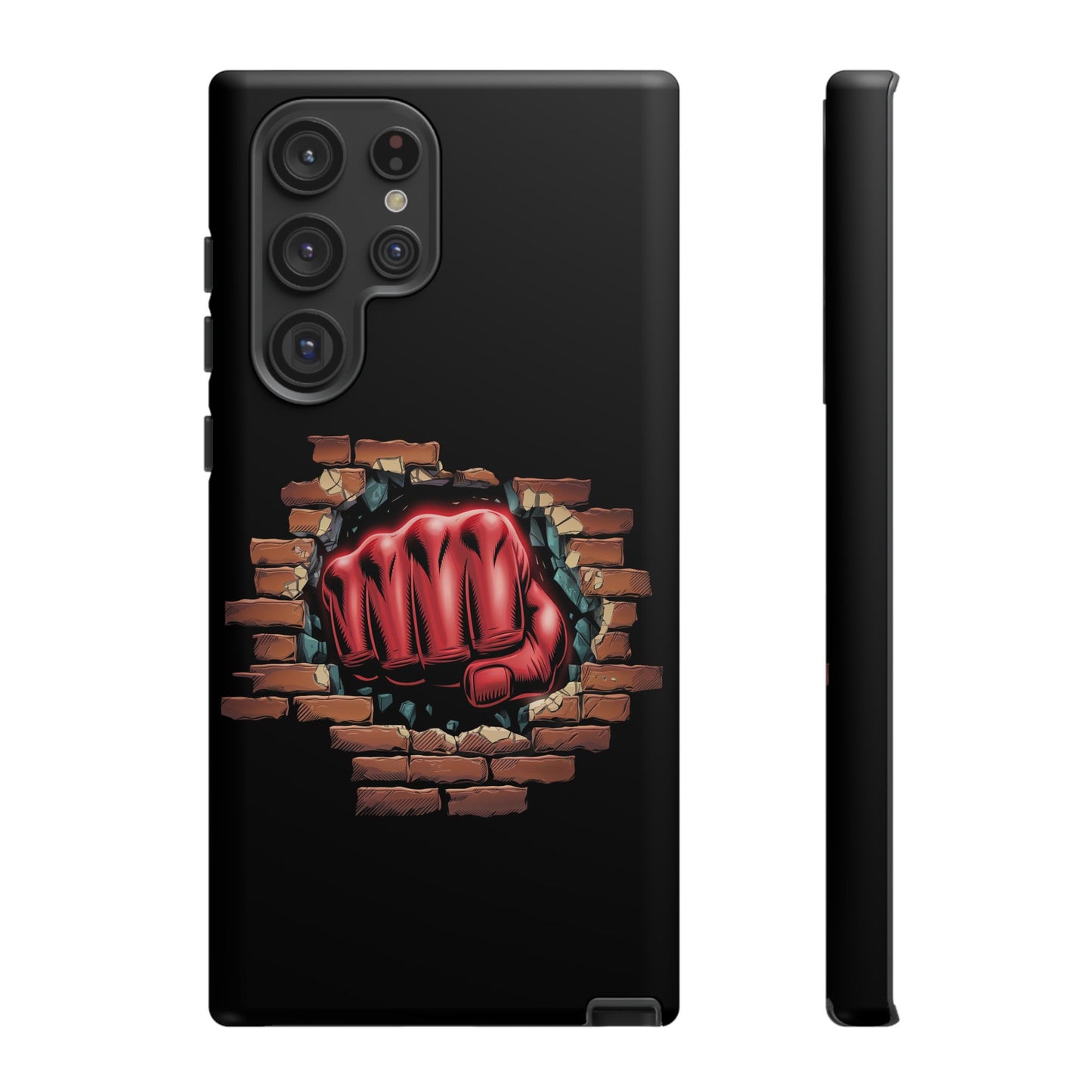 Samsung Galaxy Tough Case - Red Fist Smashing Design