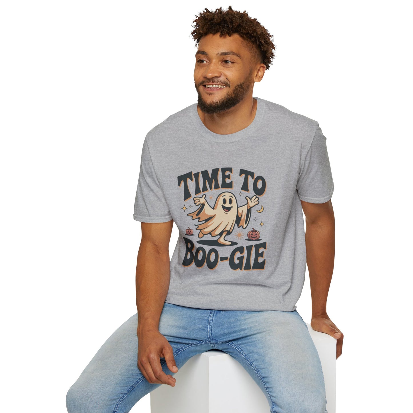 Time To Boo-gie Ghost Dance Halloween T-Shirt • Retro Spooky Ghost Tee • Funny Boo-gie Costume Tee • Spooky Season Graphic Shirt