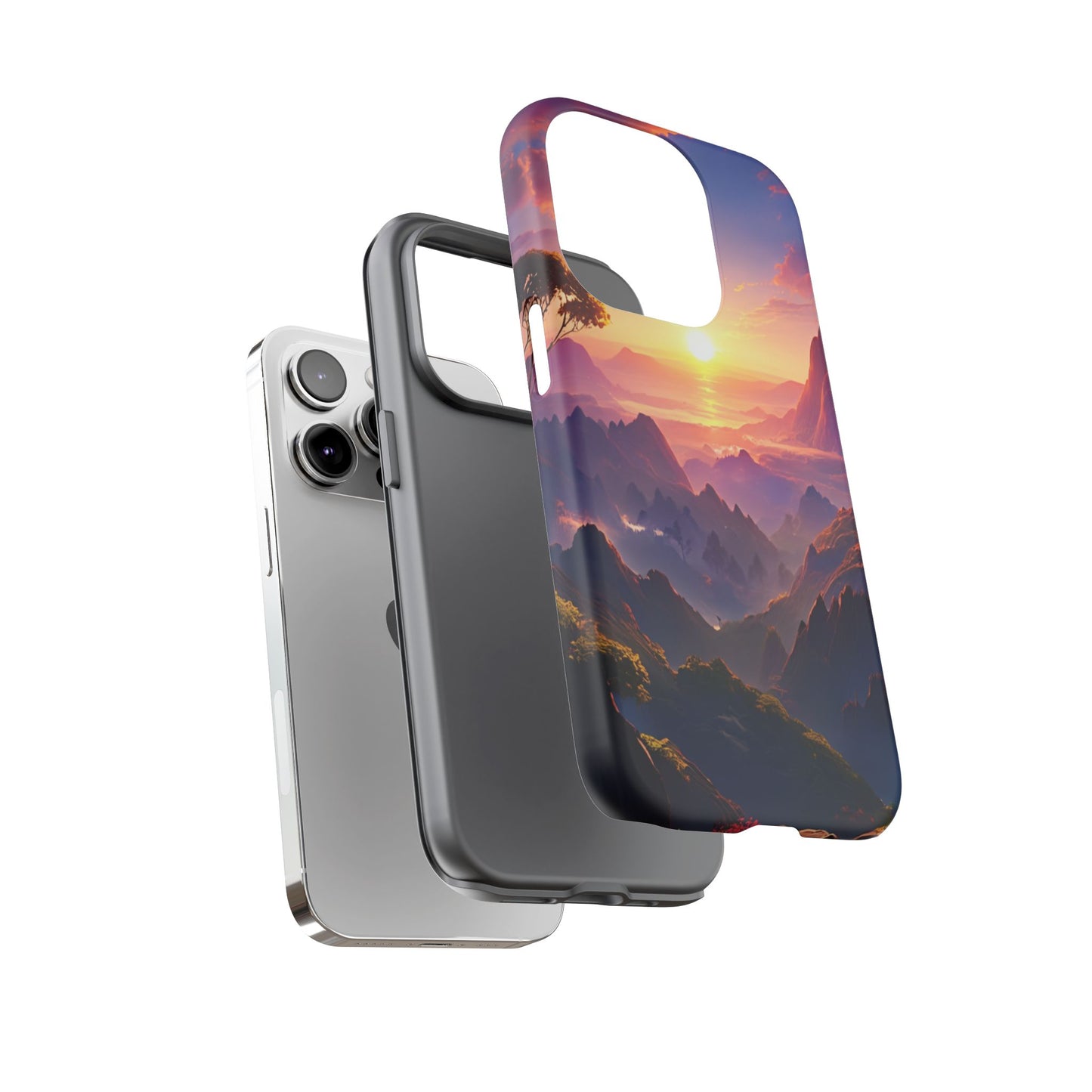 iPhone Tough Case - Artistic Sunset Landscape