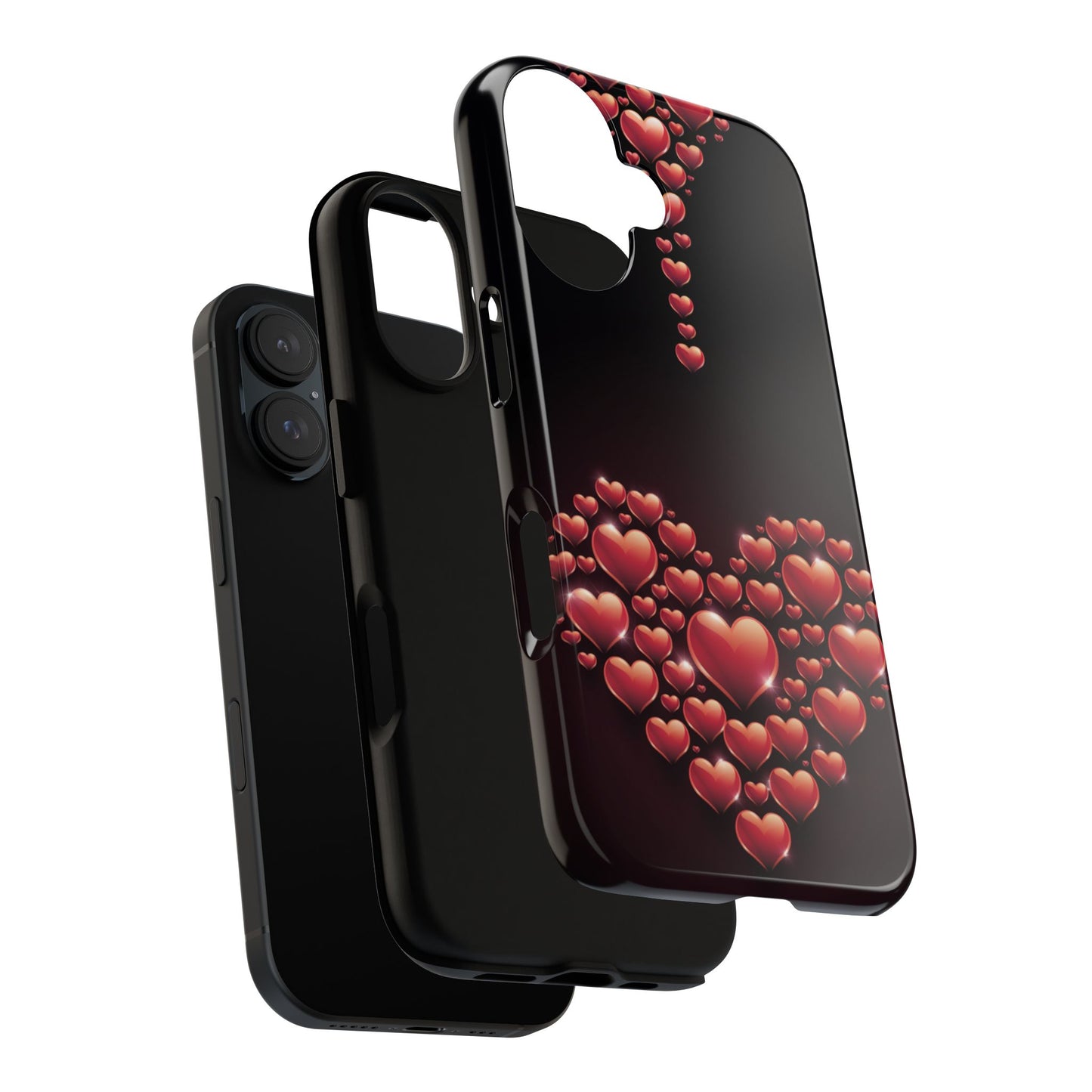 iPhone Case - Heart Made Out of Hearts Design
