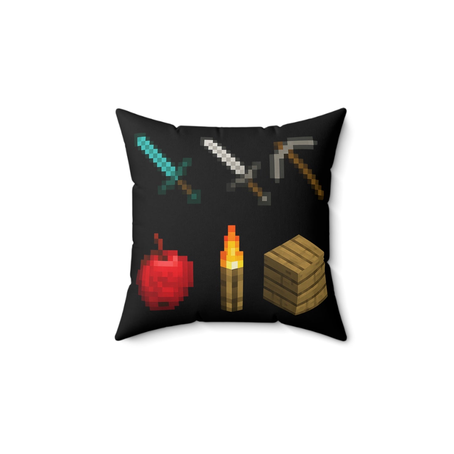 Minecraft Inspired Square Pillow Cozy Gaming Decor Gaming Pillow Modern Decor Geeky Pillow