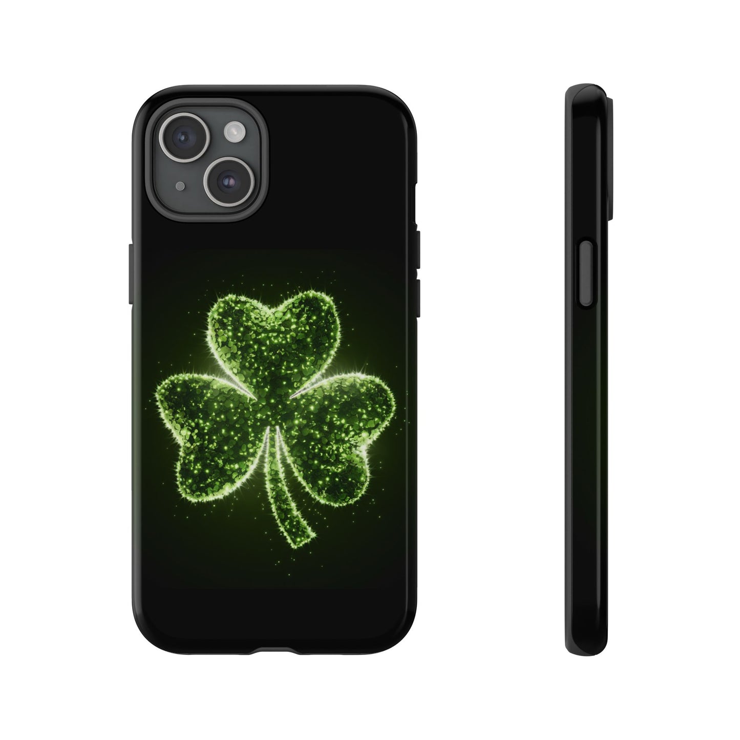 iPhone Tough Case - Shiny Shamrock Design