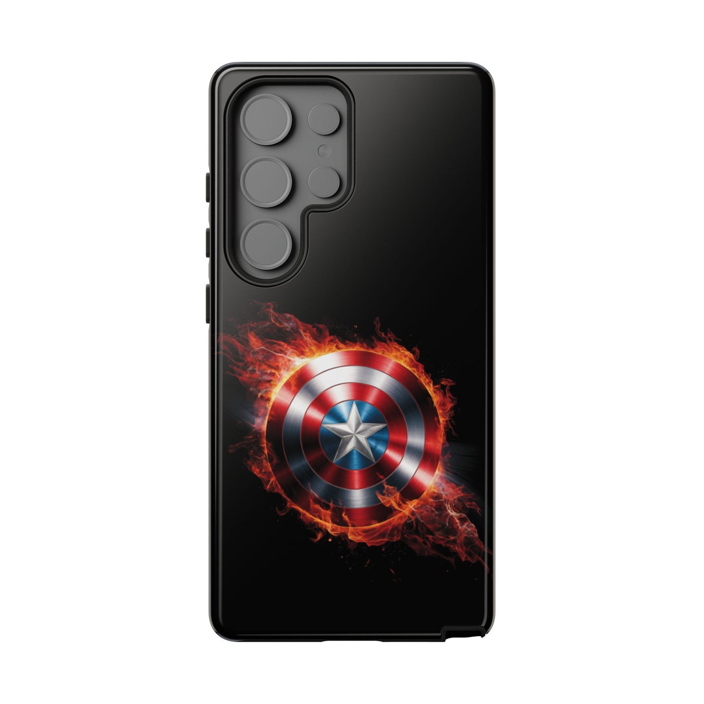 Captain America Shield in Flames Samsung Galaxy Tough Case