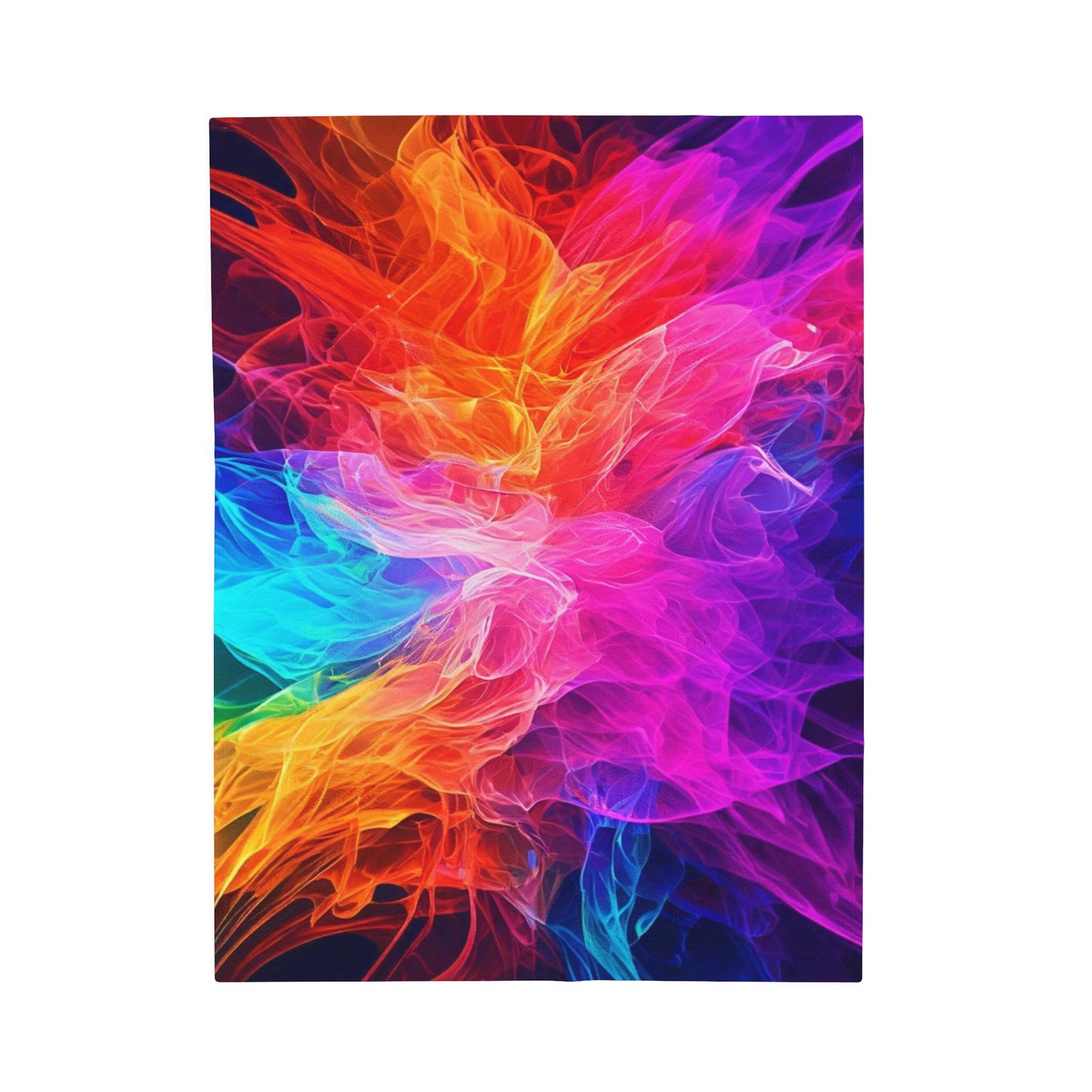 Plush Blanket Color Splash Design