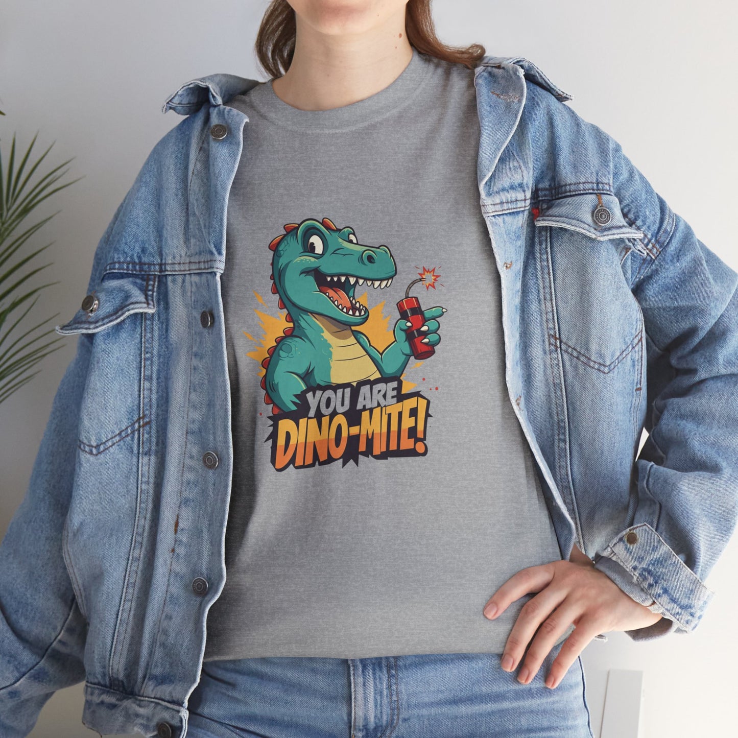 You Are Dino-Mite T-Shirt – Funny Dinosaur Graphic Tee | Cute T-Rex Shirt for Kids & Adults | Unisex Dino Lover Gift | Explosion Design