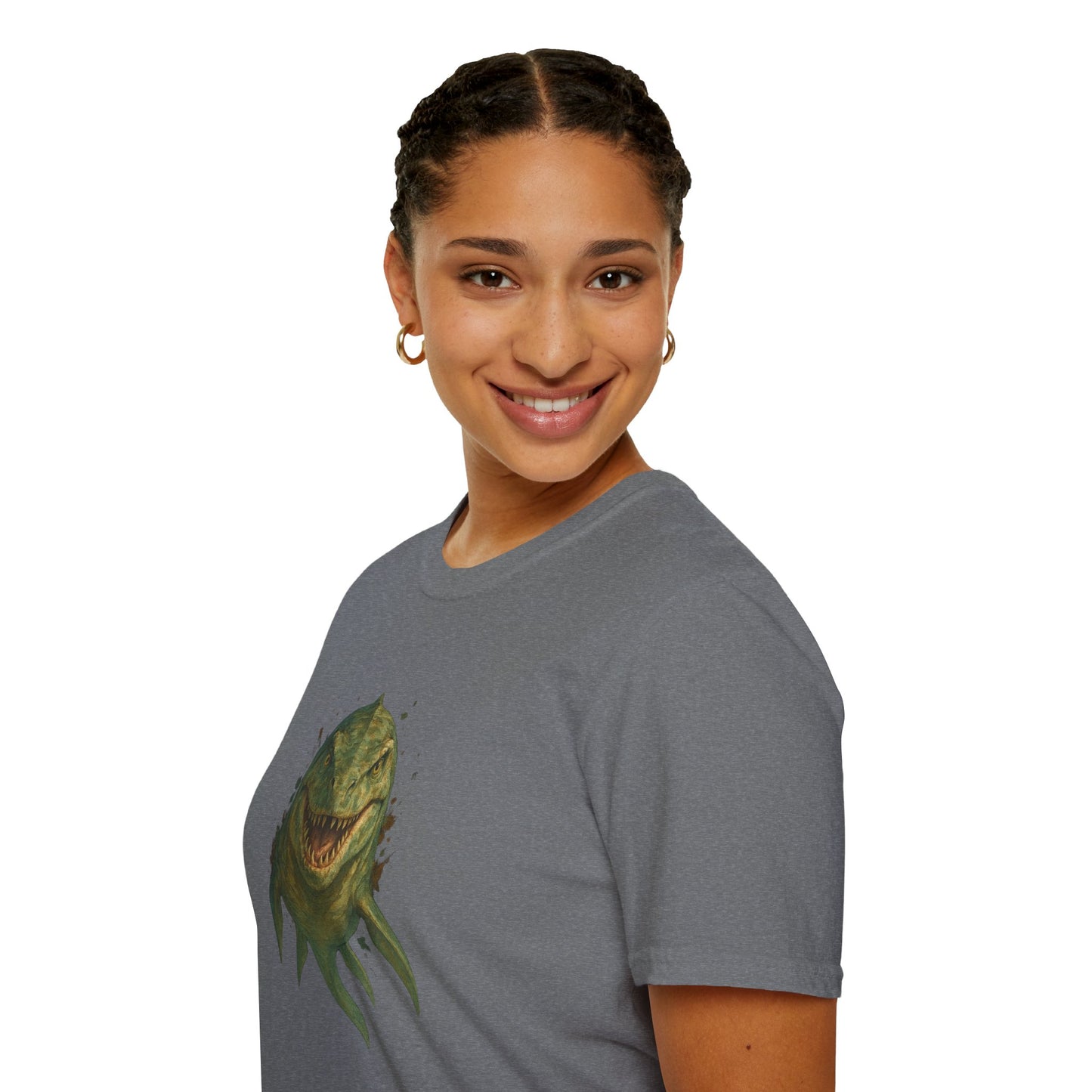 Watercolor Mosasaurus T-Shirt | Prehistoric Sea Dinosaur Tee | Fossil Lover Gift | Unisex Cotton Graphic Shirt Jurassic Tee