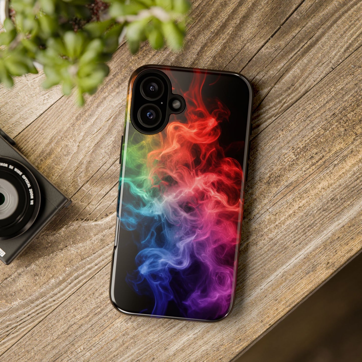 iPhone Case - Colorful Smoke Design
