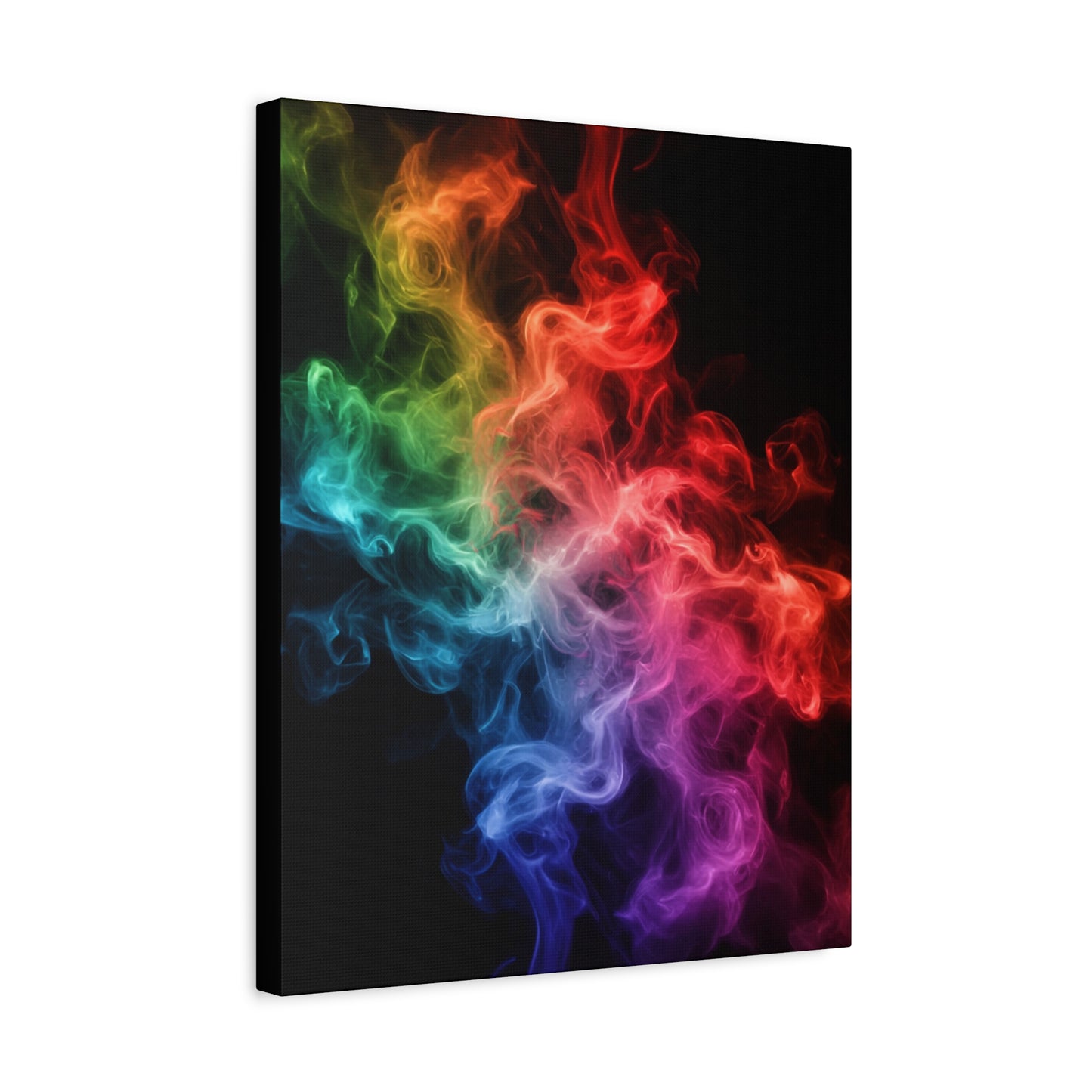 Canvas Wall Art Colorful Smoke Streak