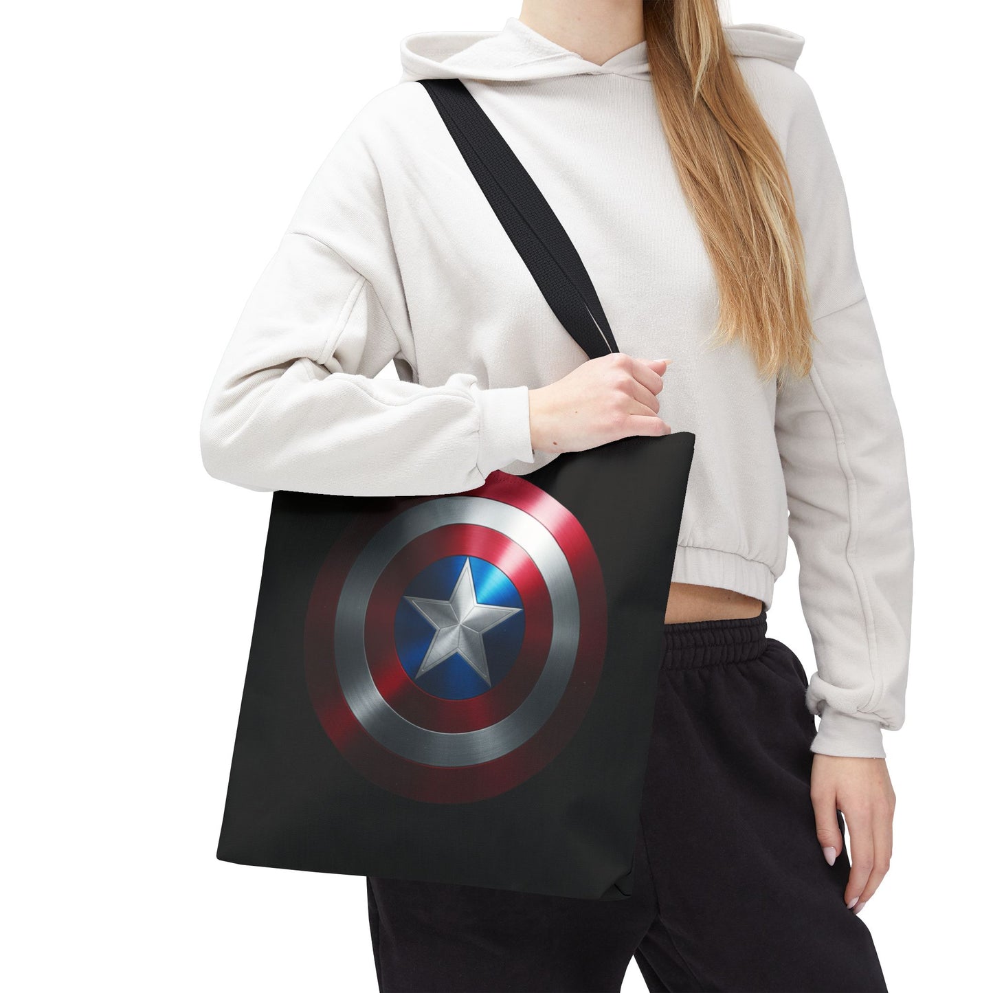 Heroic Shield Tote Bag - Stylish Marvel-Inspired Carryall for Fans