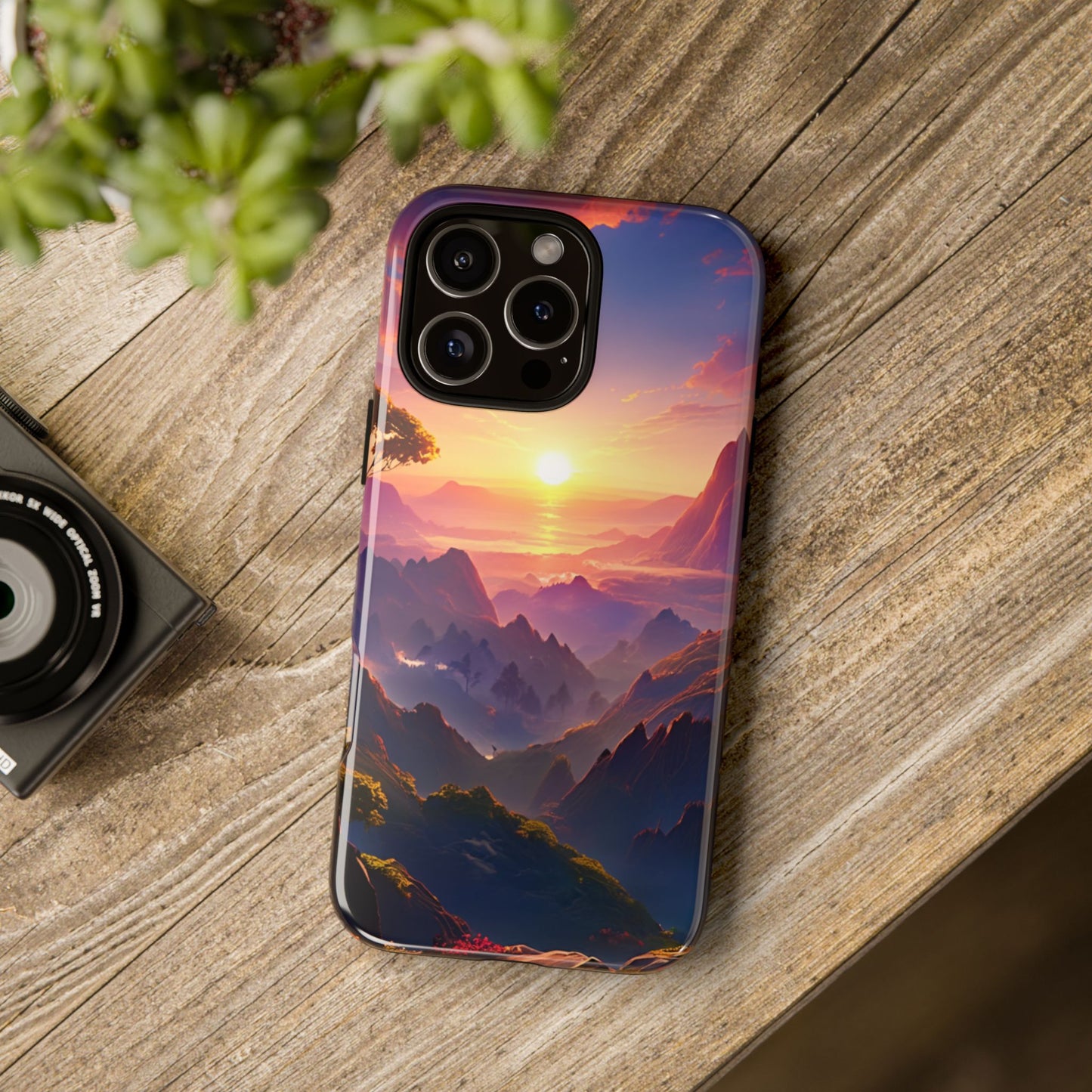 iPhone Tough Case - Artistic Sunset Landscape