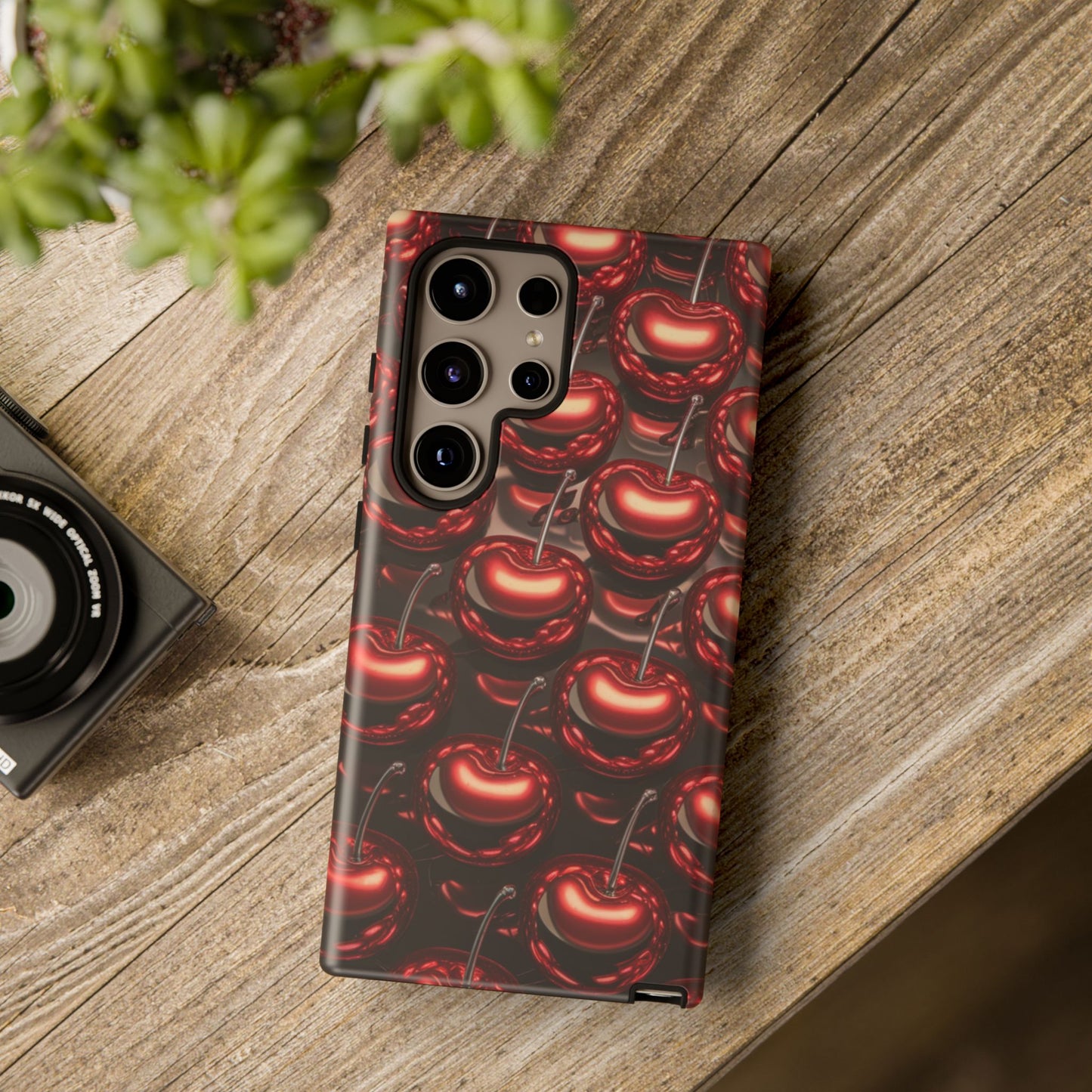 Phone Case - Shiny Cherries Design for Samsung Galaxy