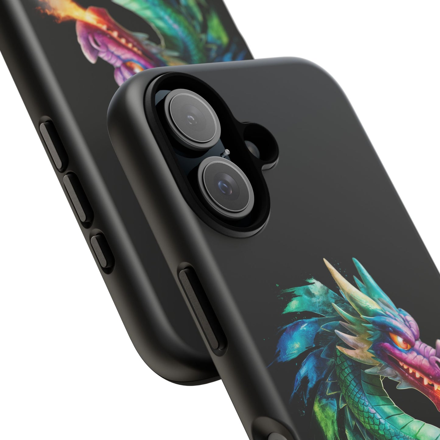 Dragon iPhone Case - Fantasy Fire-Breathing Art Protective Cover - Bookish Dark Academia Aesthetic Gift for Teens and Adults