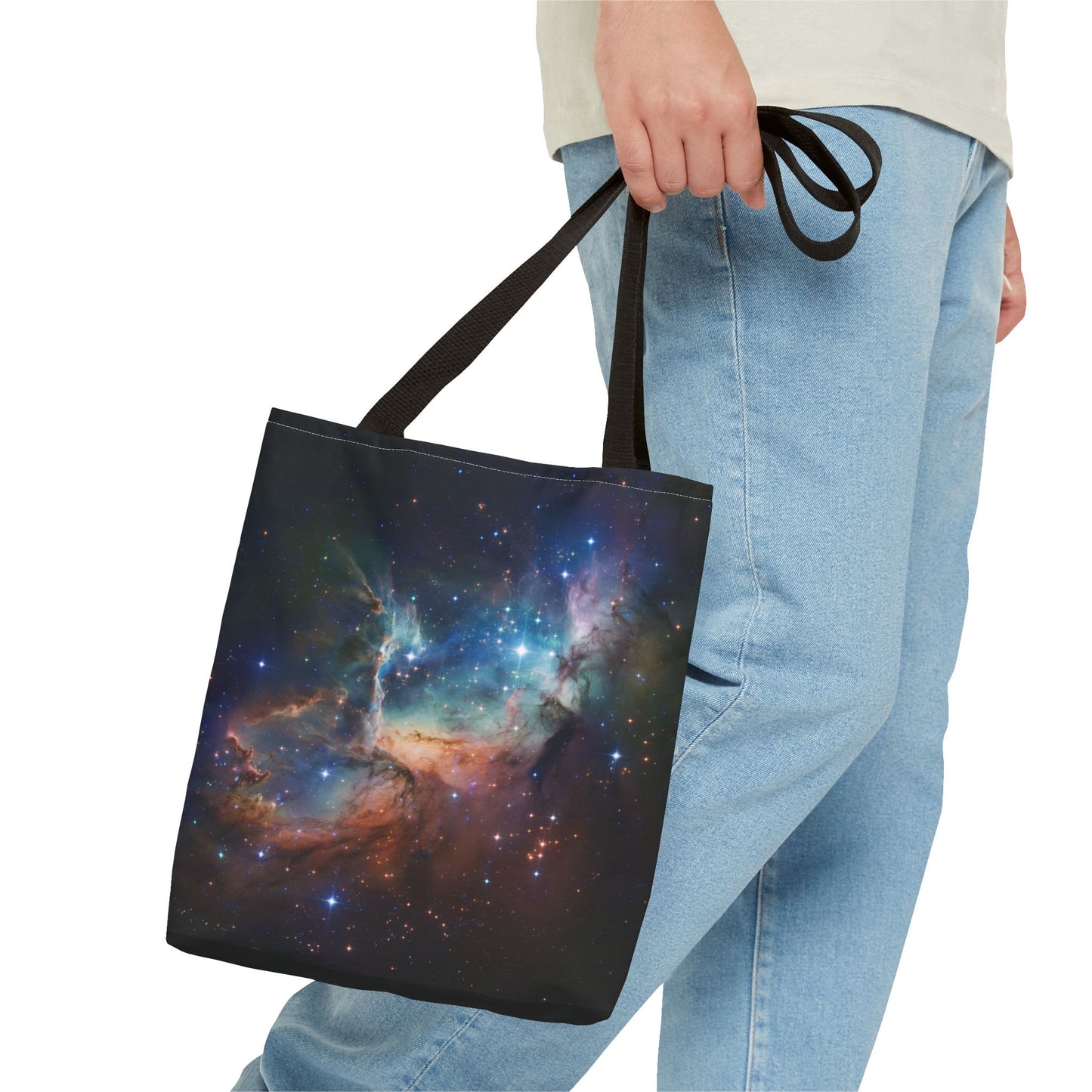 Space Galactic Tote Bag Starry Bag Reusable Tote Cosmic Bag Shopping Bag