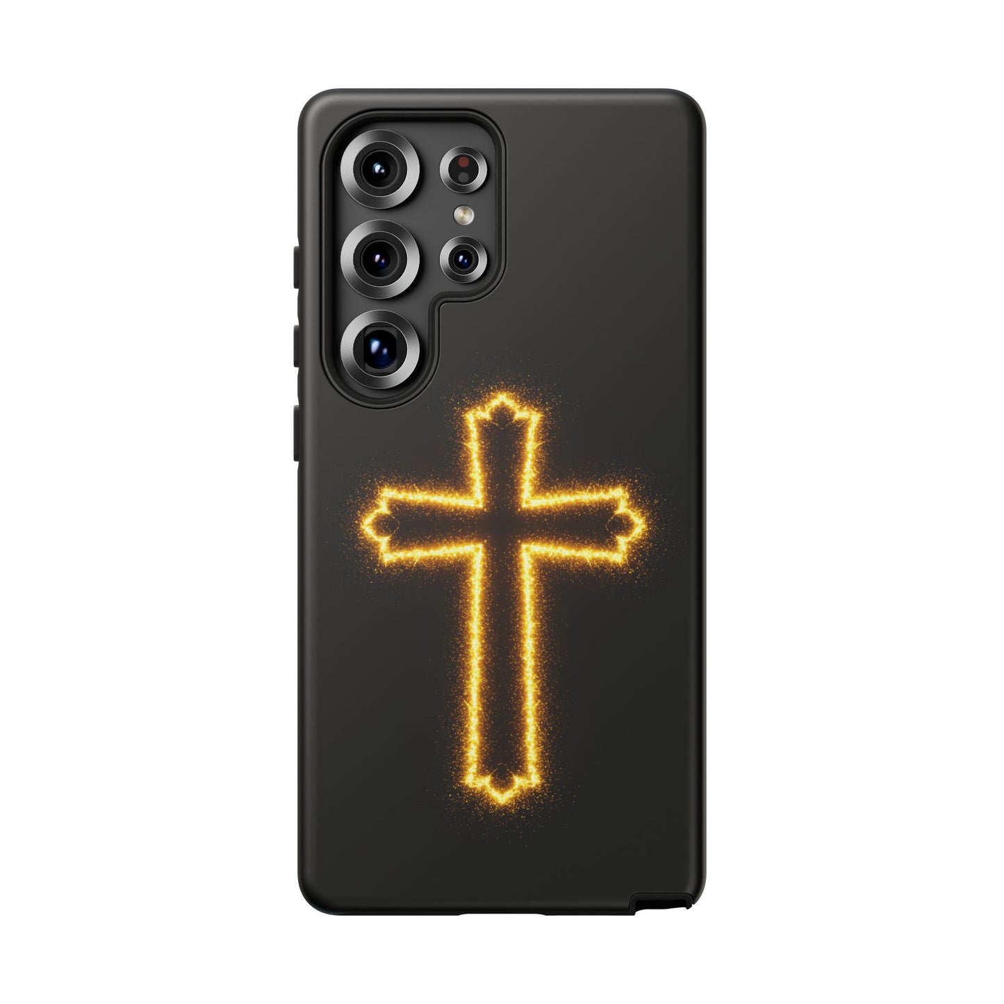 Glow-in-the-Dark Cross Samsung Phone Case - Tough Samsung Cases for Faithful Protection