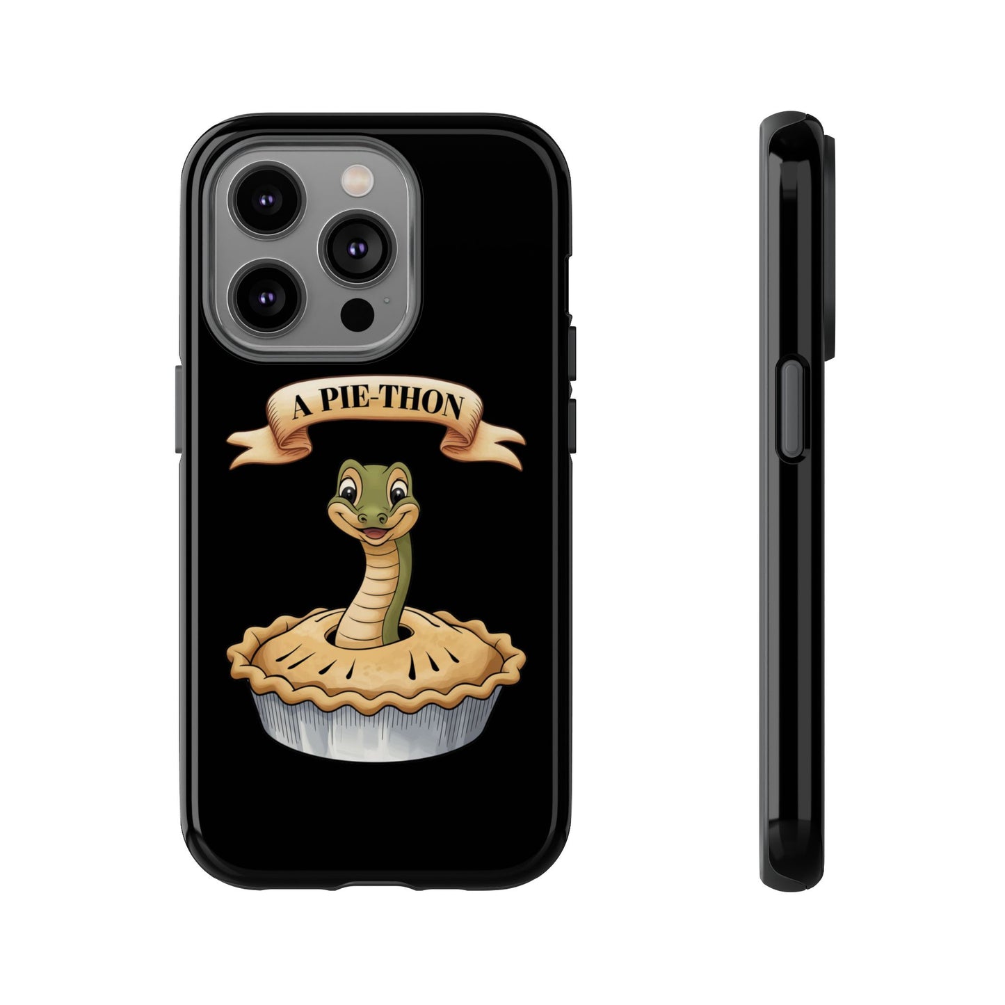 iPhone Case - 'Pie-Thon' Snake Pie Funny Tough Case