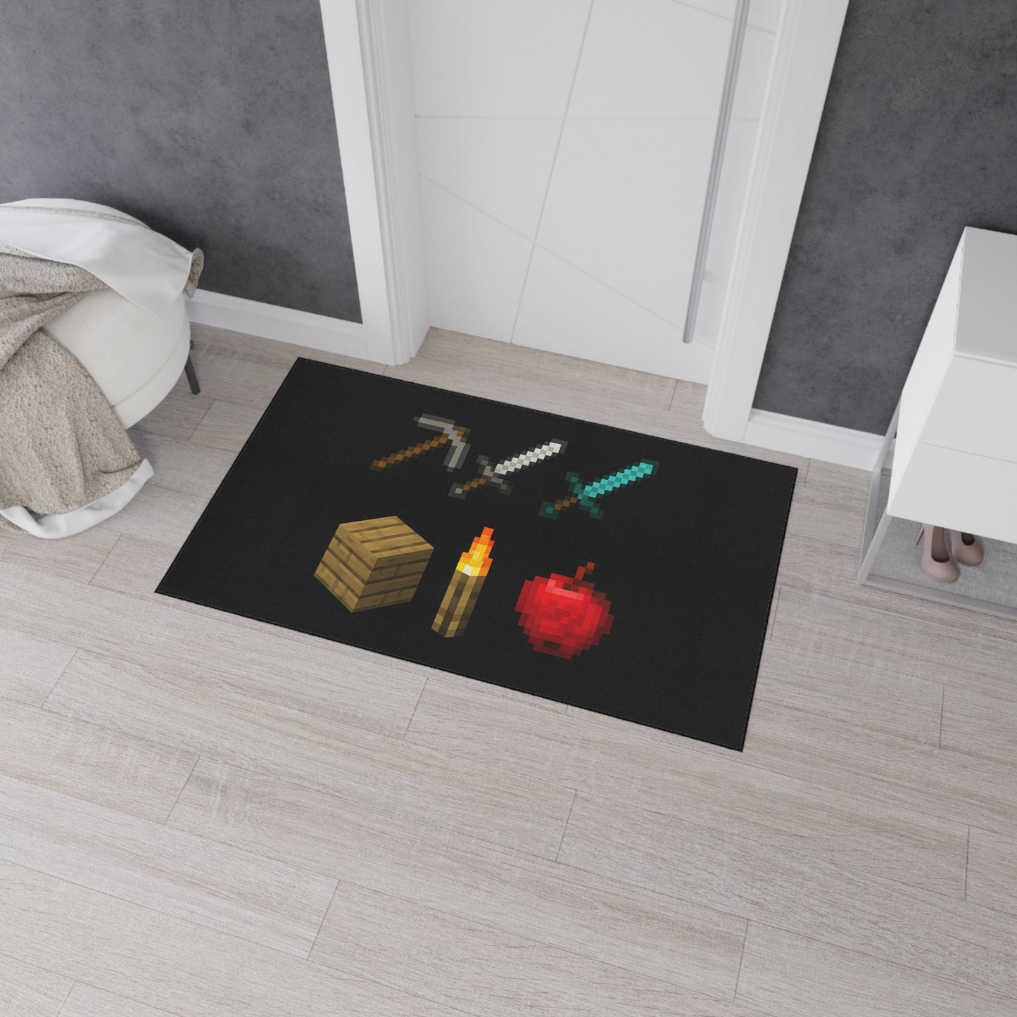Minecraft Heavy Duty Floor Mat Gamer Decor for Home & Office Geeky Welcome Mat Door mat