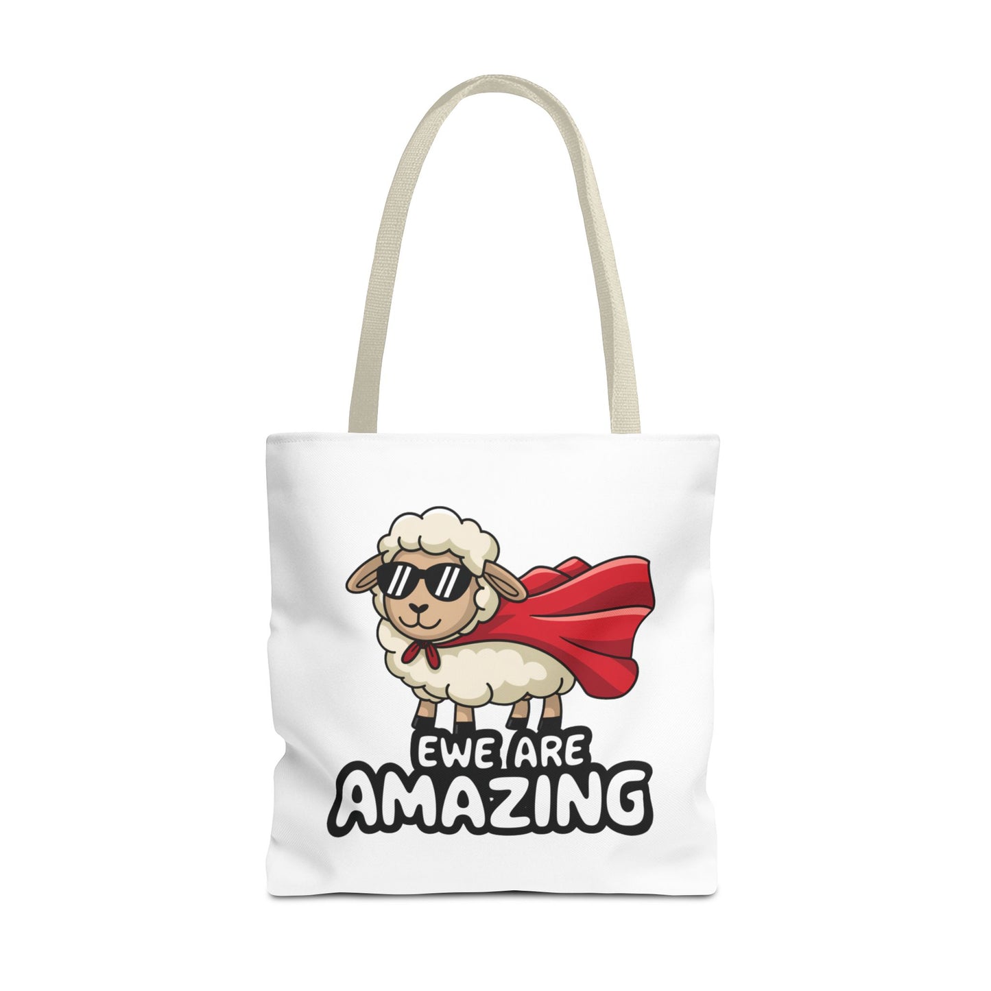 Sheep Tote Bag - Ewe Are Amazing Inspirational Bag Everyday Tote Funny Bag