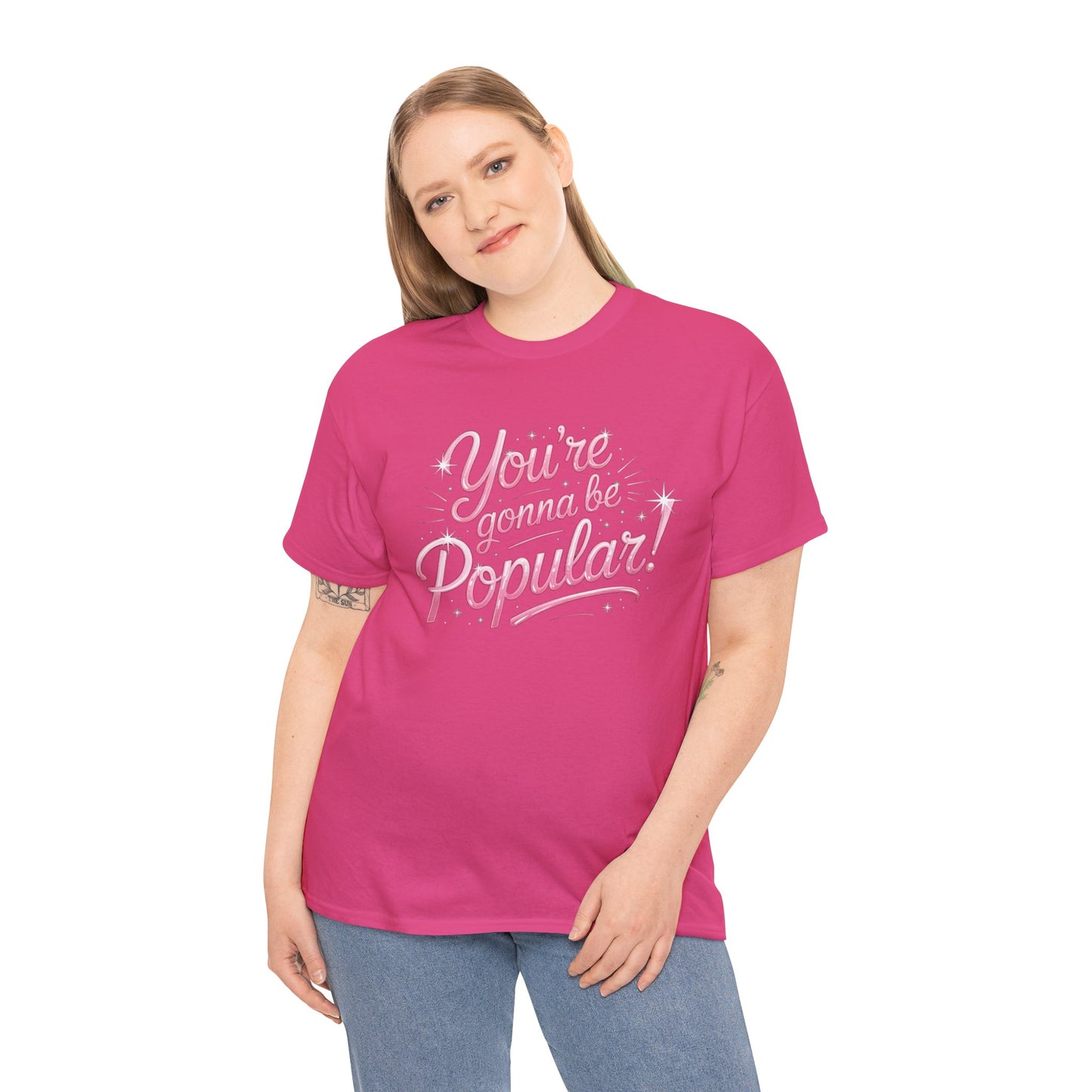 You’re Gonna Be Popular Wicked Musical Tee – Broadway Quote Shirt – Funny Retro Typography T-Shirt for Theatre Fans & Musical Lovers