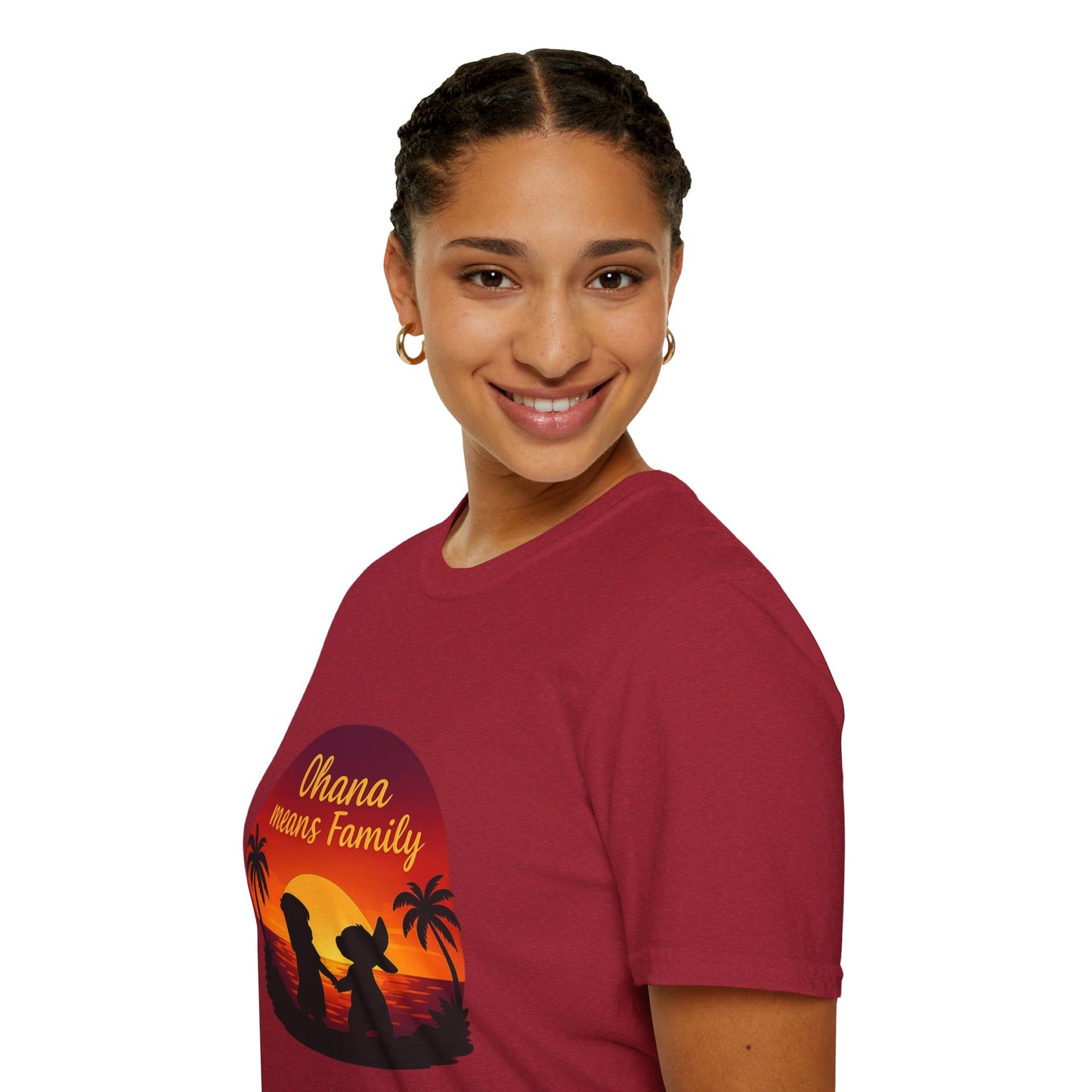 Ohana Means Family Shirt - Cute Sunset Graphic Tee, Hawaiian Family Quote Shirt, Family Inspired T-Shirt, Matching Vacation Outfit