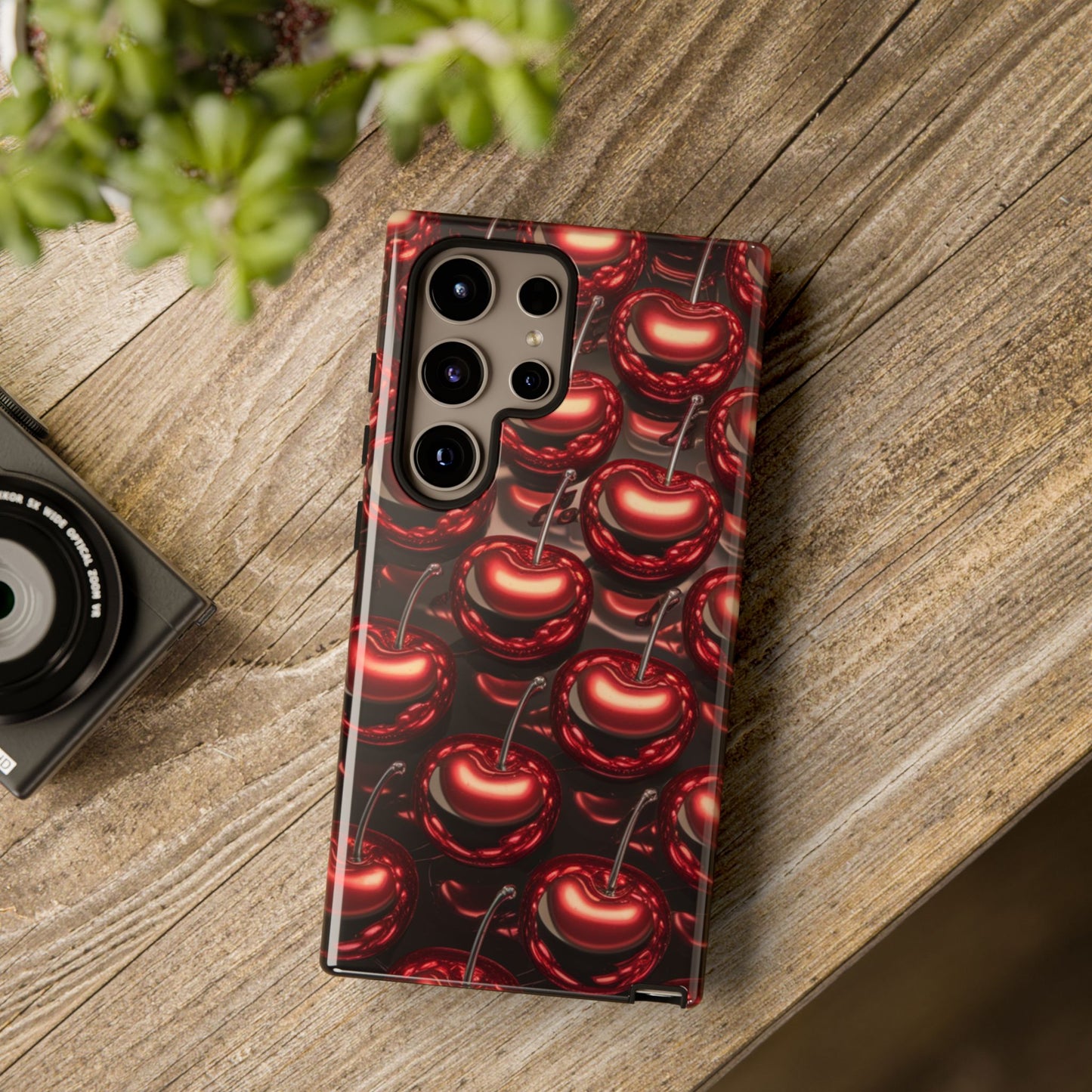 Phone Case - Shiny Cherries Design for Samsung Galaxy