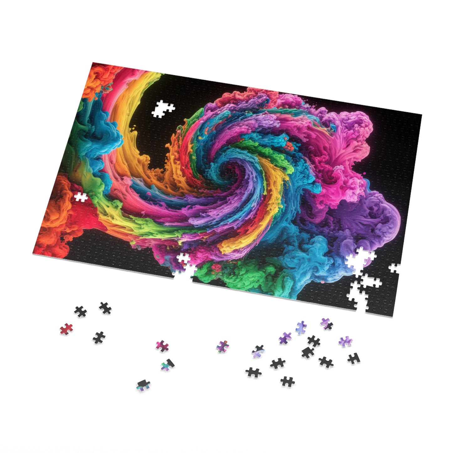 Jigsaw Puzzle - Colorful Swirl Design