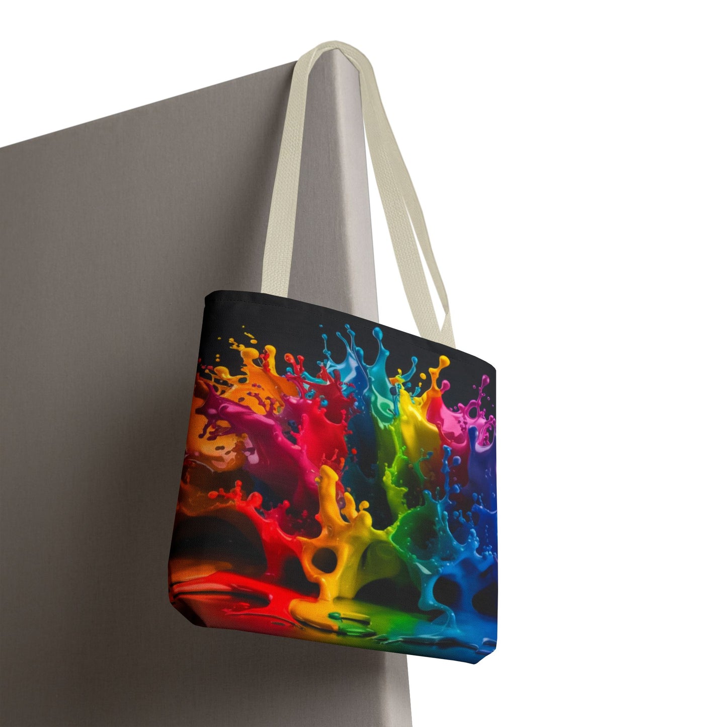 Colorful Splash Tote Bag - Vibrant Art for Every Occasion
